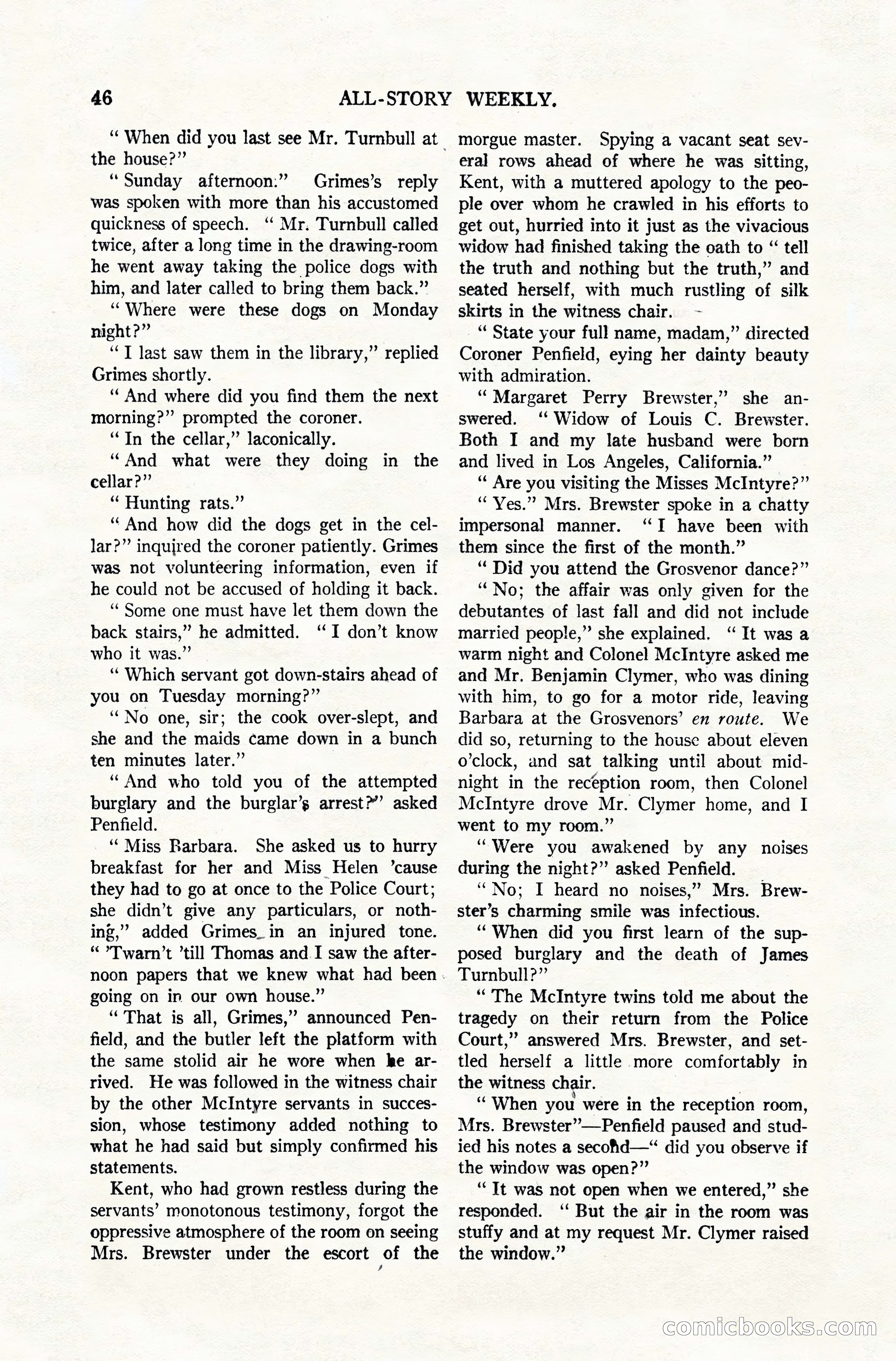 All-Story Weekly, December 20, 1919 — page 56 of 172