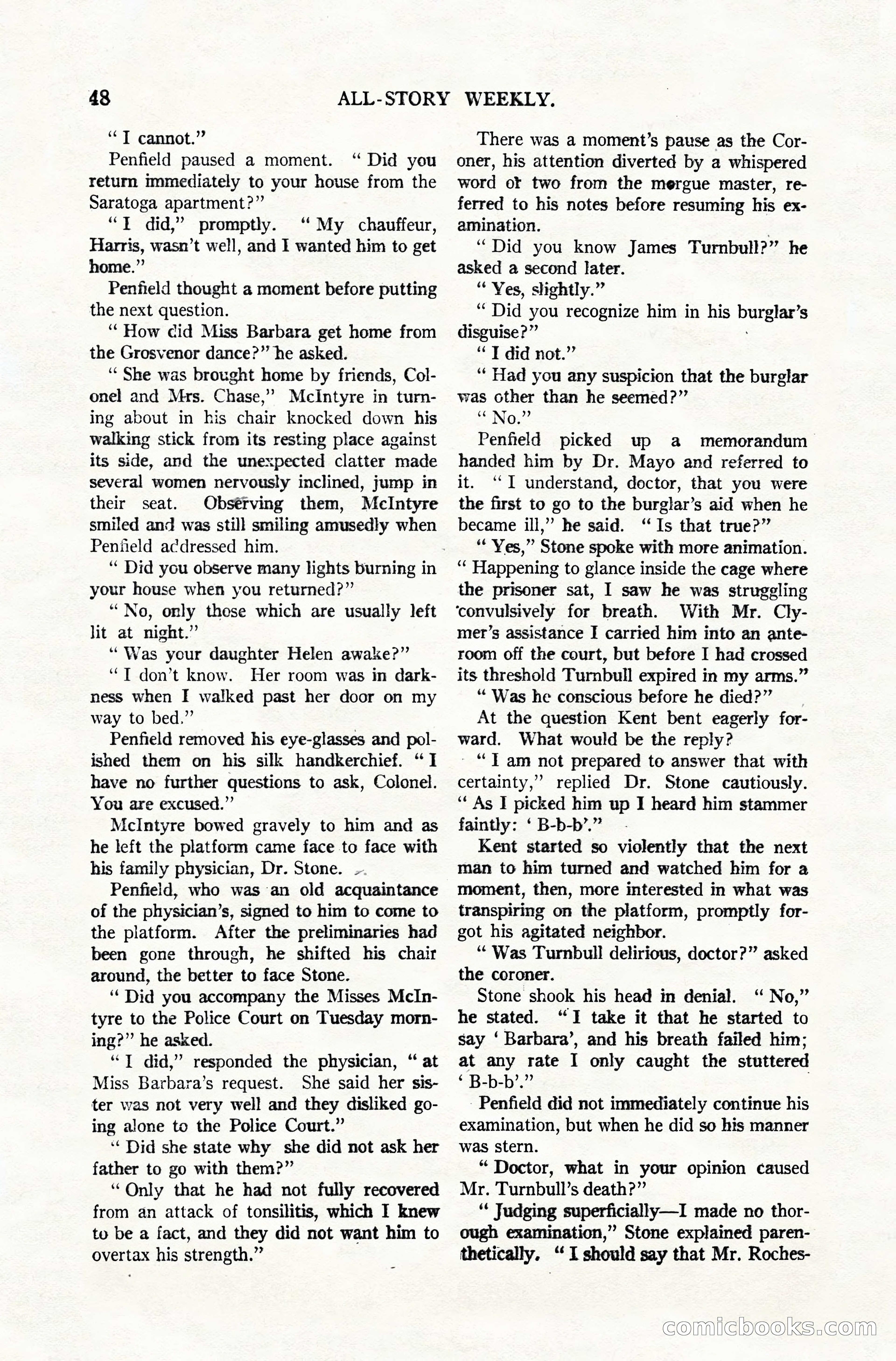 All-Story Weekly, December 20, 1919 — page 58 of 172