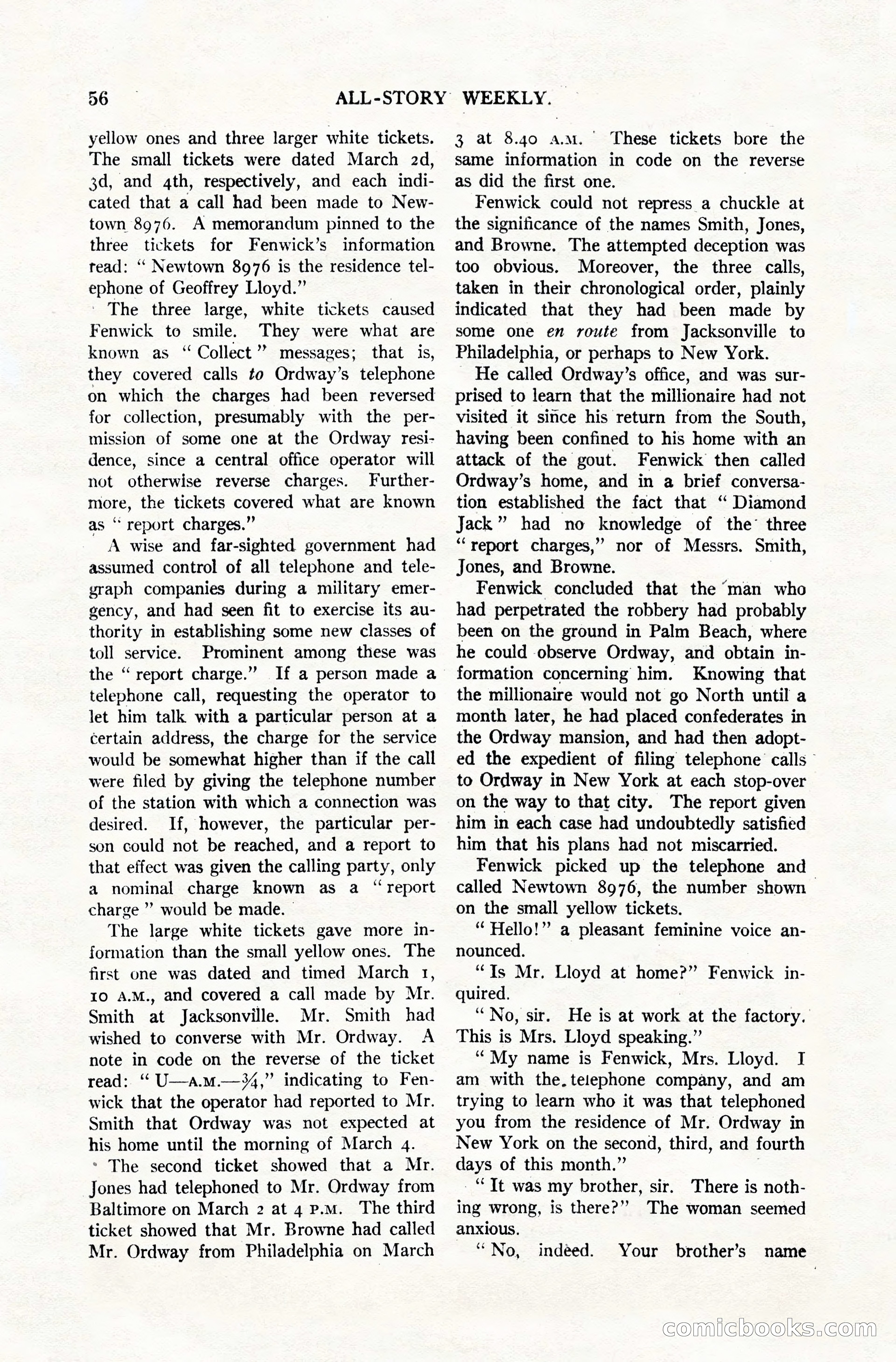 All-Story Weekly, December 20, 1919 — page 66 of 172