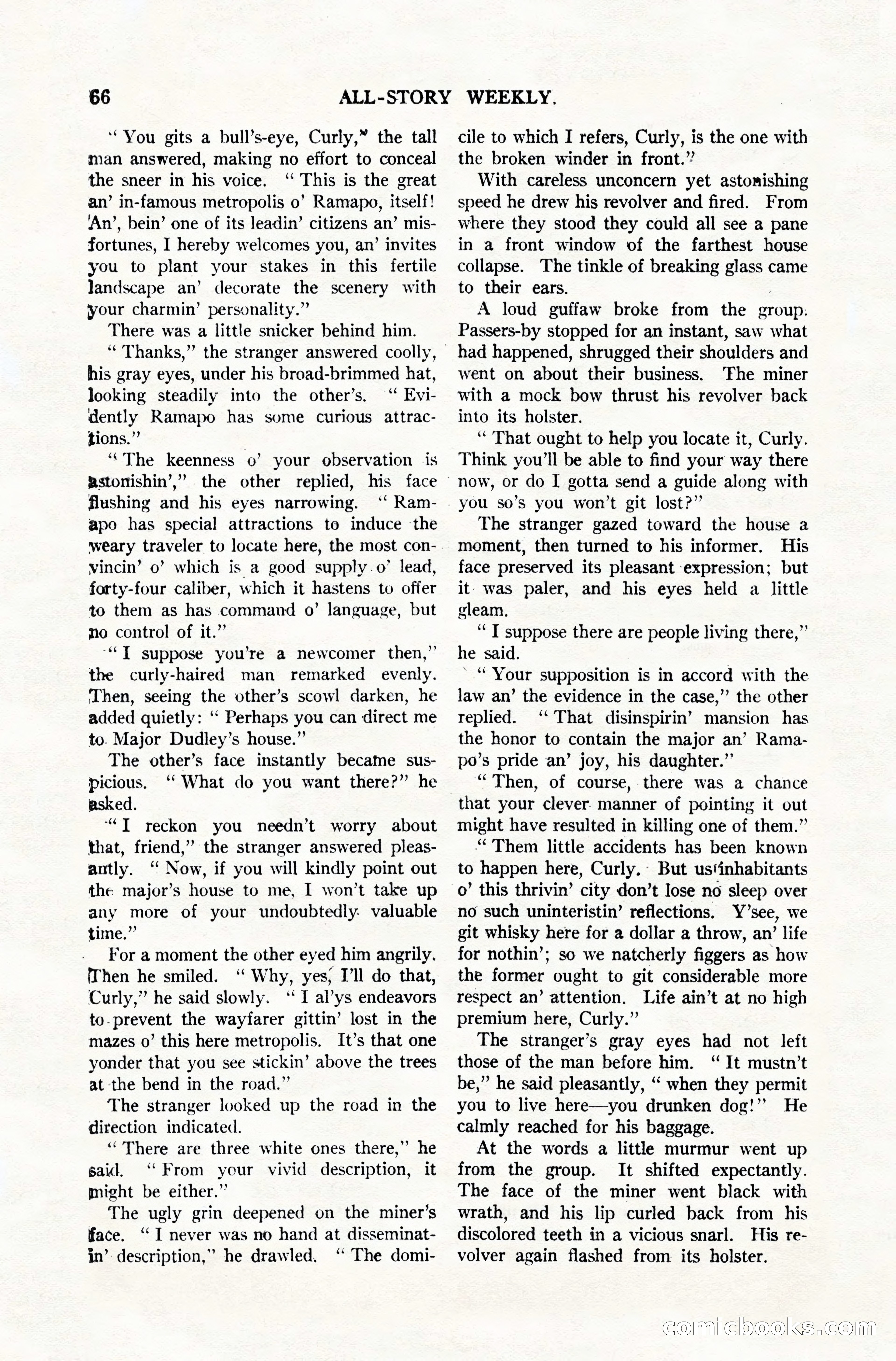 All-Story Weekly, December 20, 1919 — page 76 of 172
