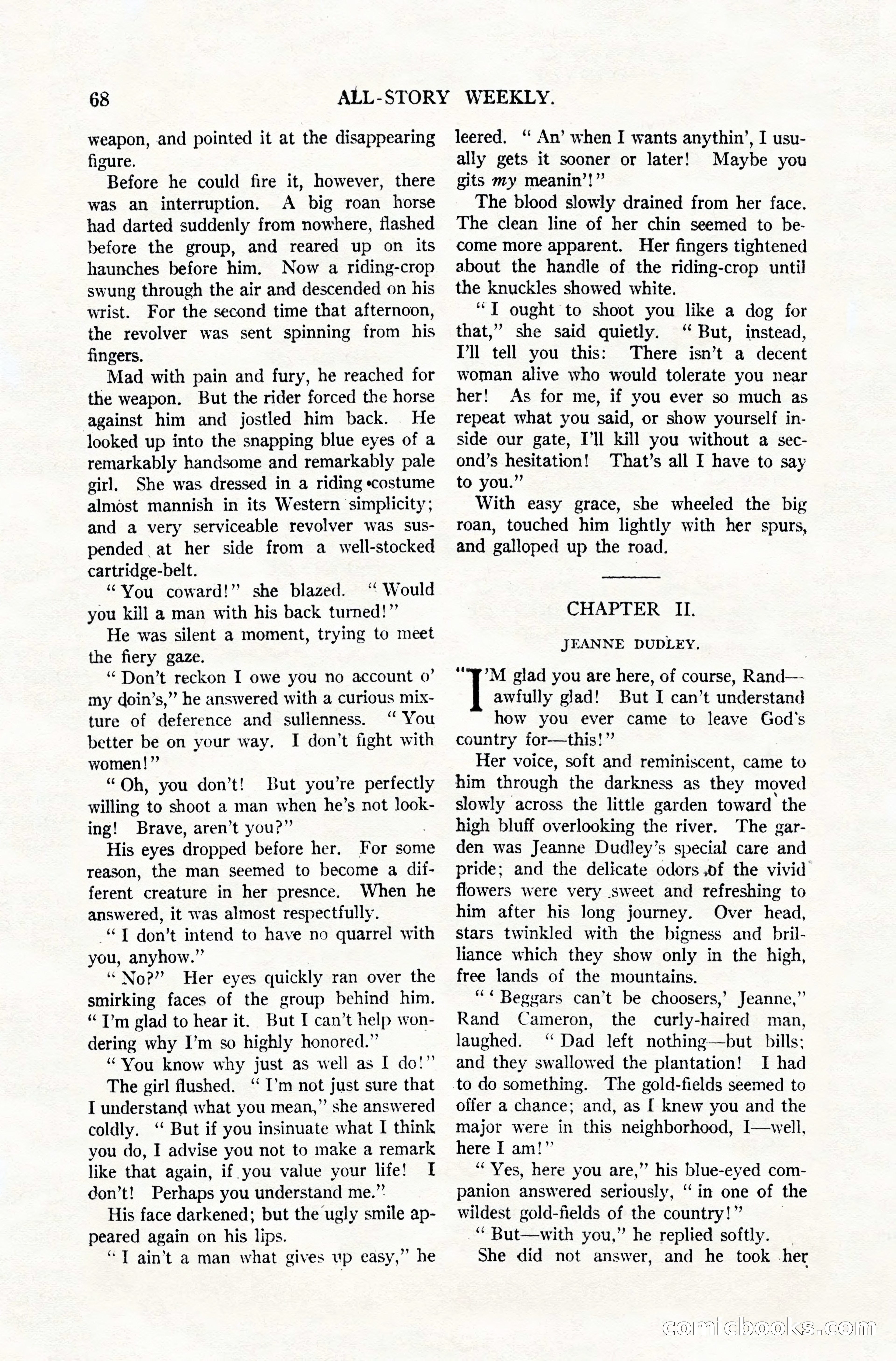 All-Story Weekly, December 20, 1919 — page 78 of 172
