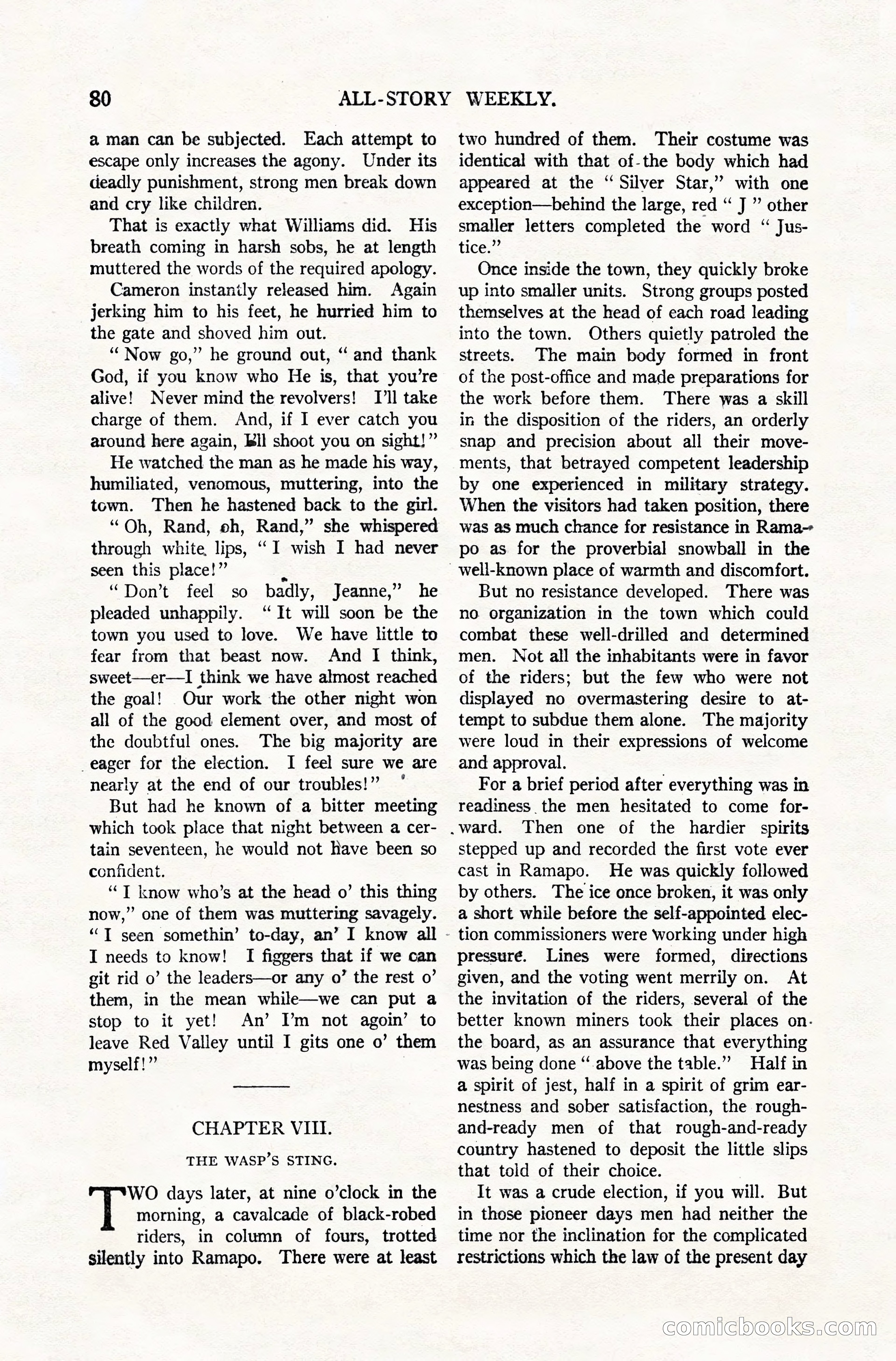 All-Story Weekly, December 20, 1919 — page 90 of 172