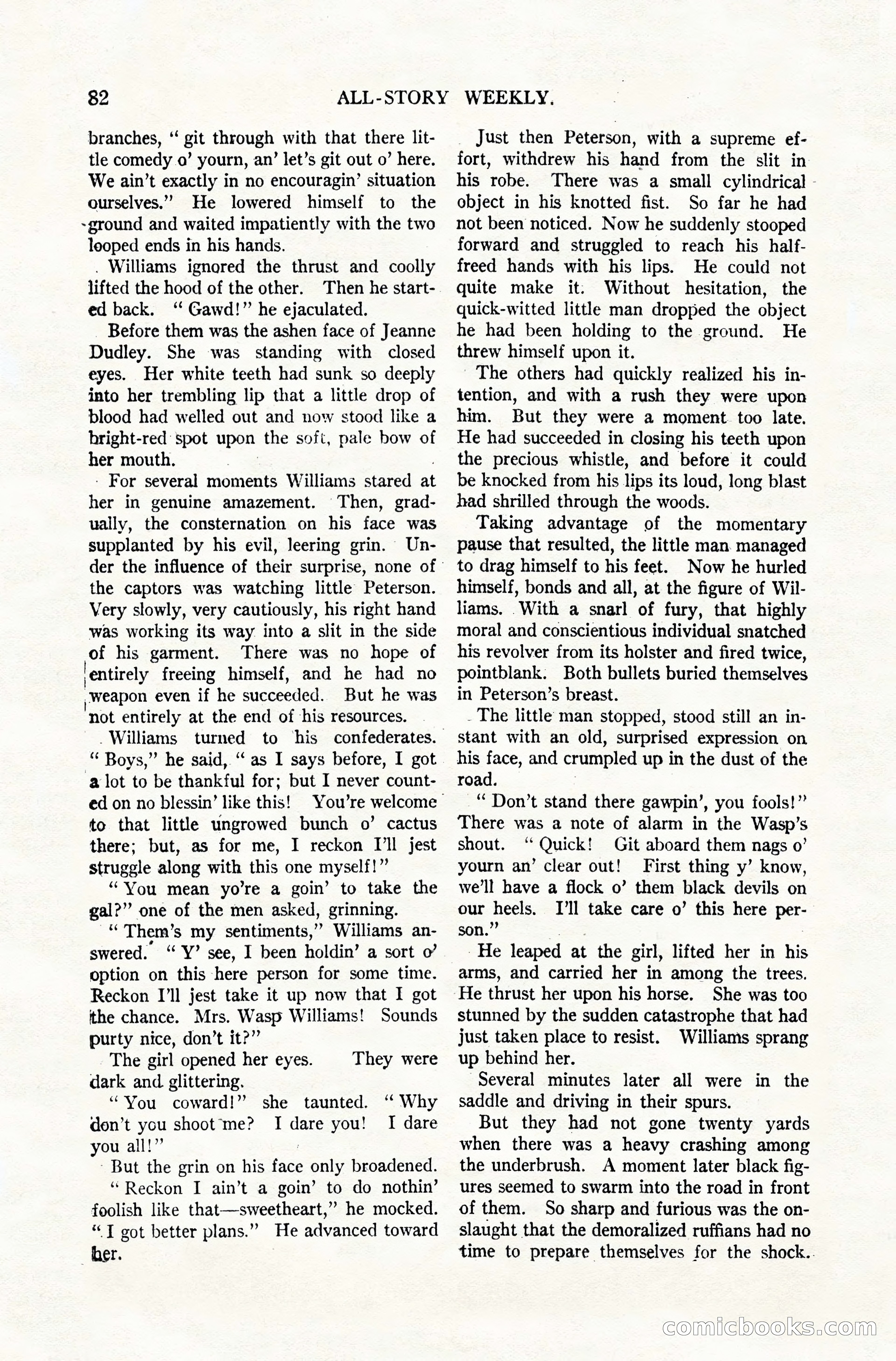 All-Story Weekly, December 20, 1919 — page 92 of 172