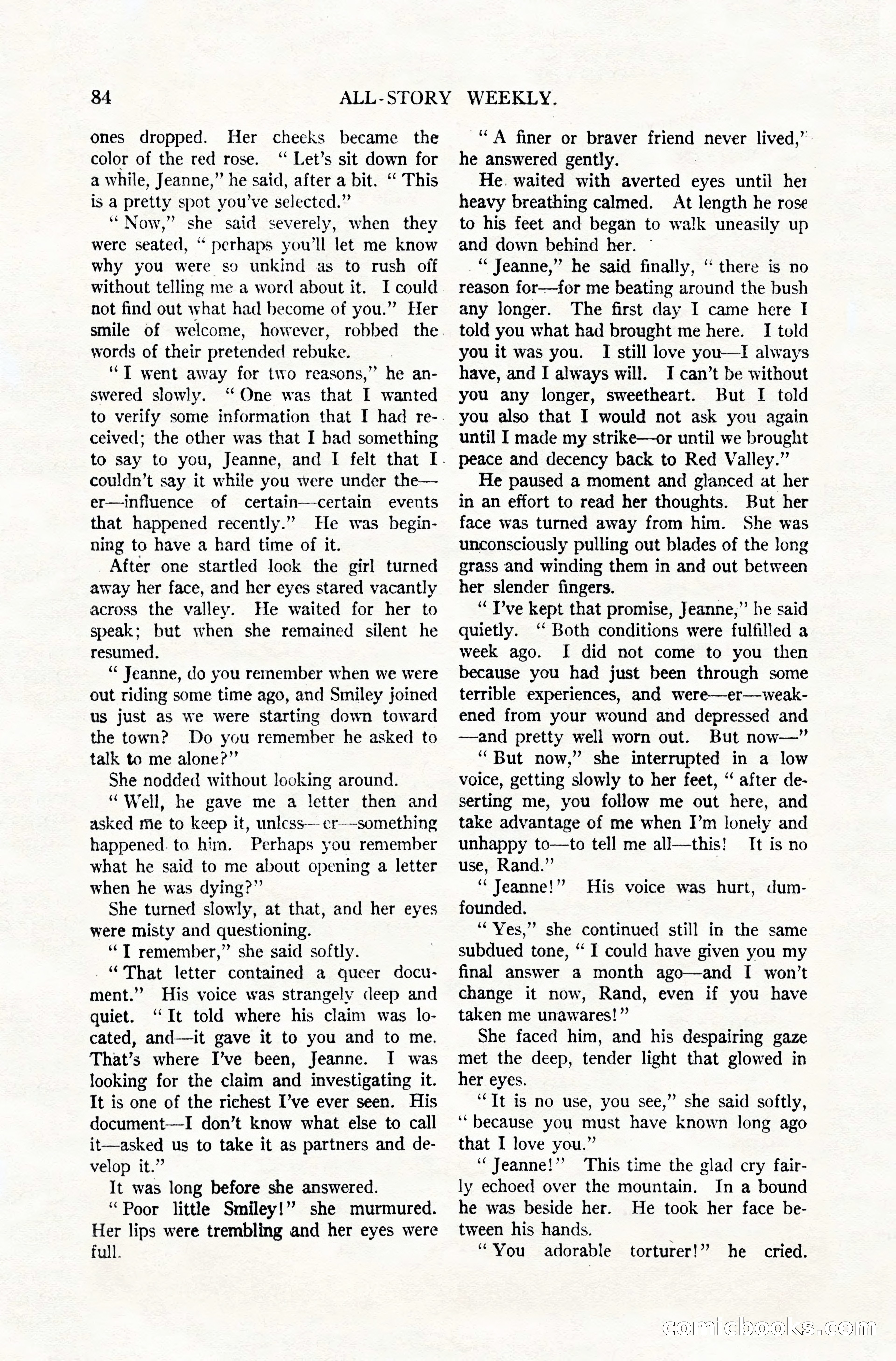 All-Story Weekly, December 20, 1919 — page 94 of 172