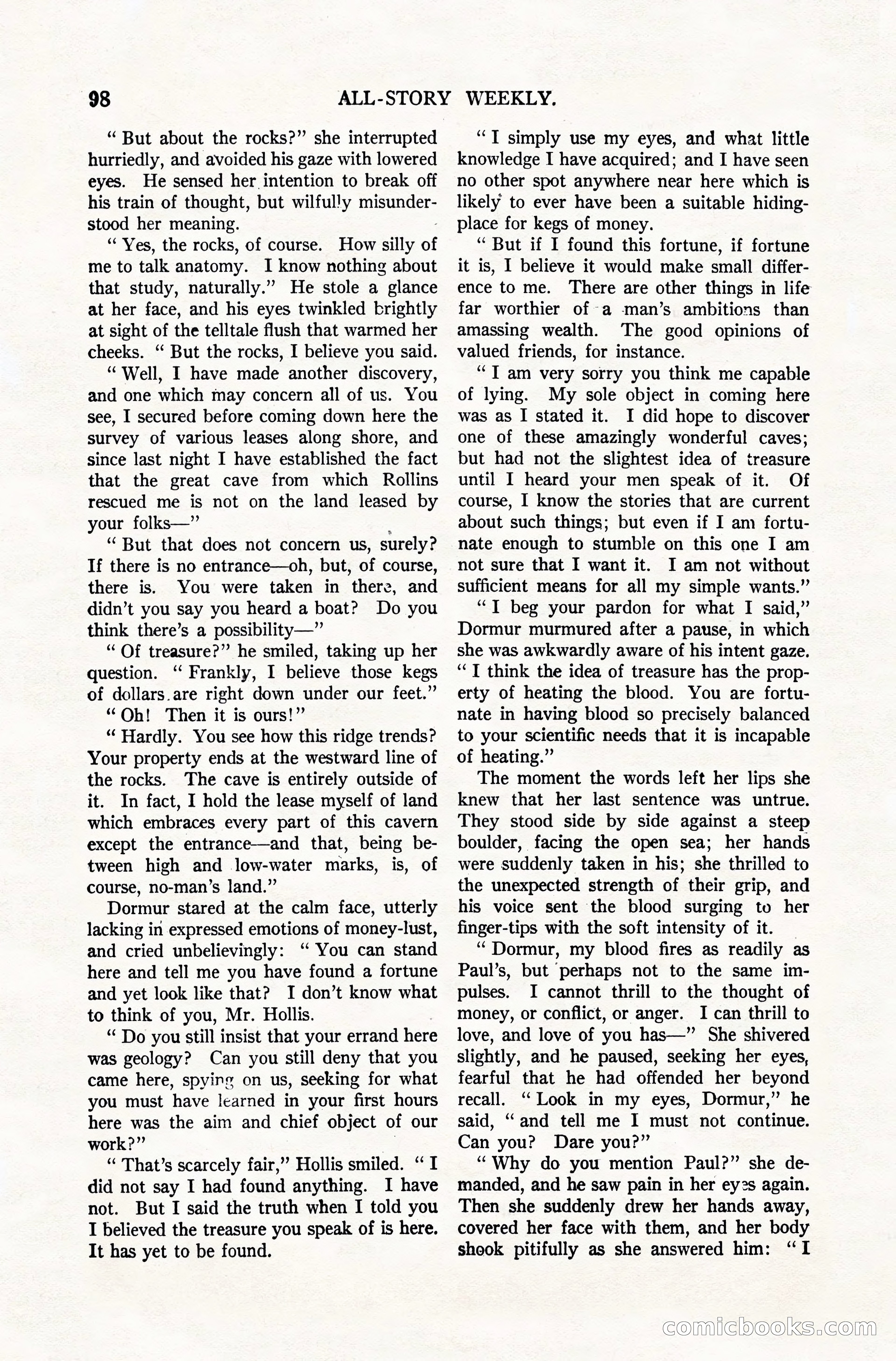 All-Story Weekly, December 20, 1919 — page 108 of 172