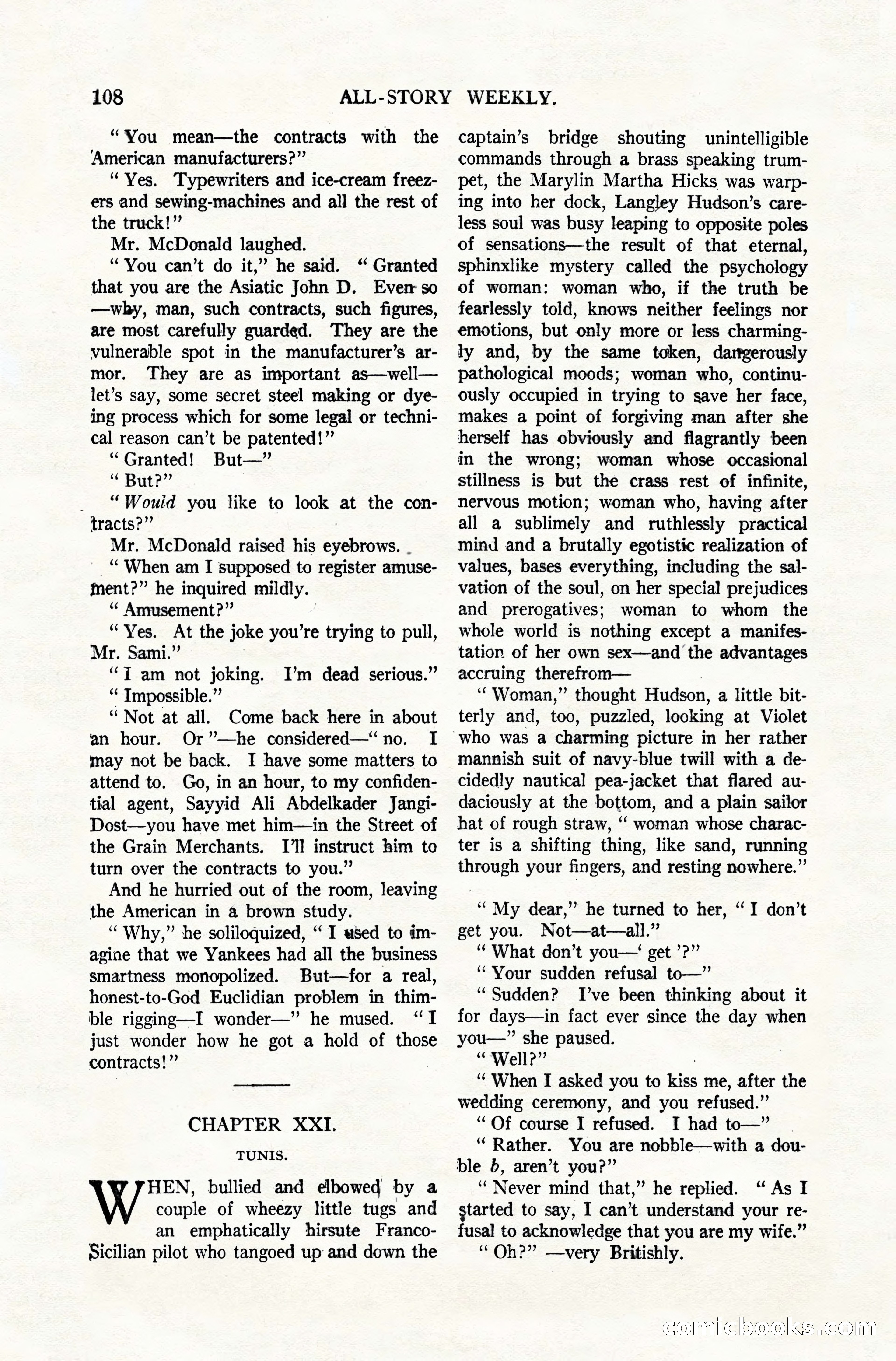 All-Story Weekly, December 20, 1919 — page 118 of 172