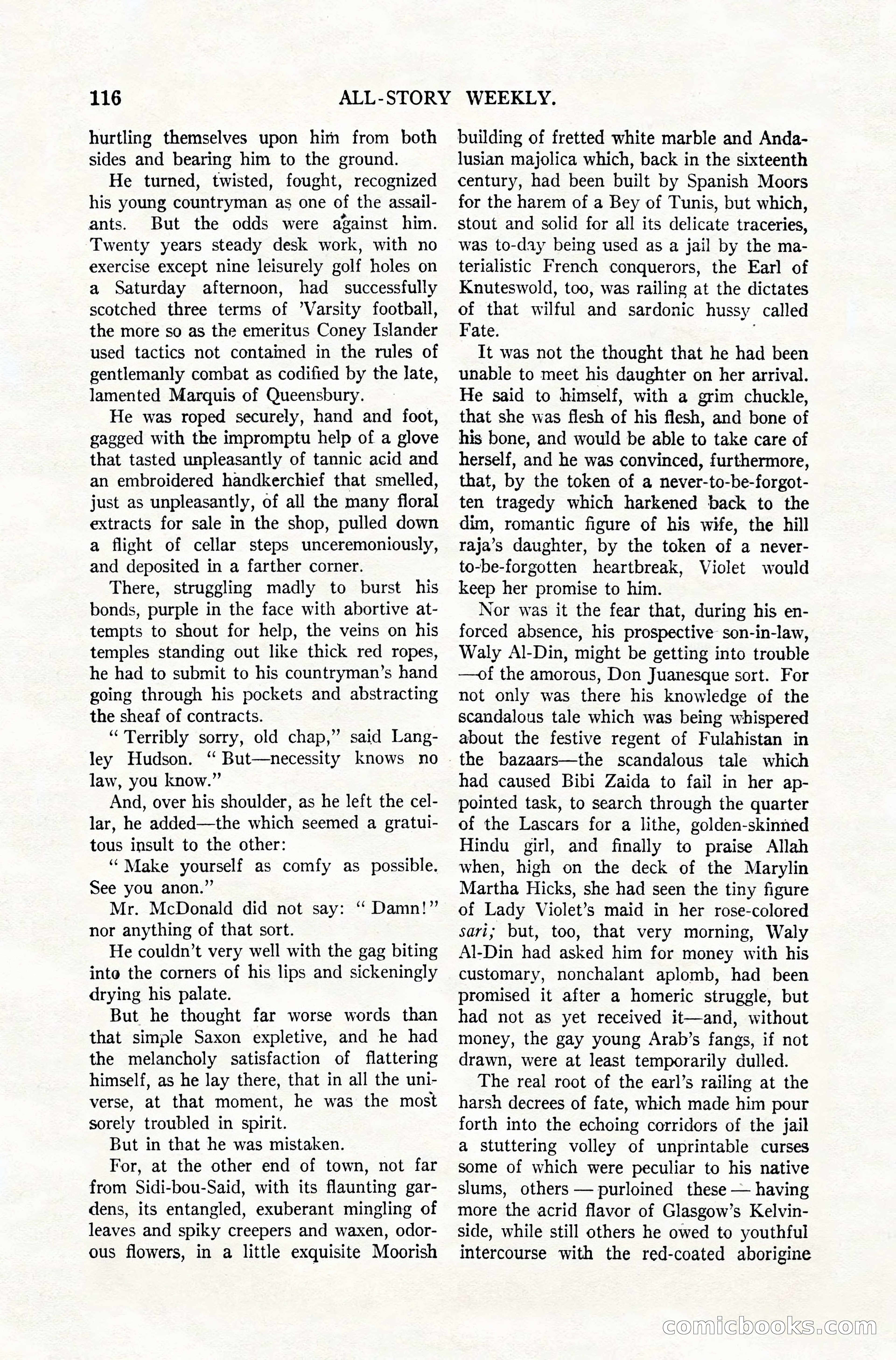 All-Story Weekly, December 20, 1919 — page 126 of 172