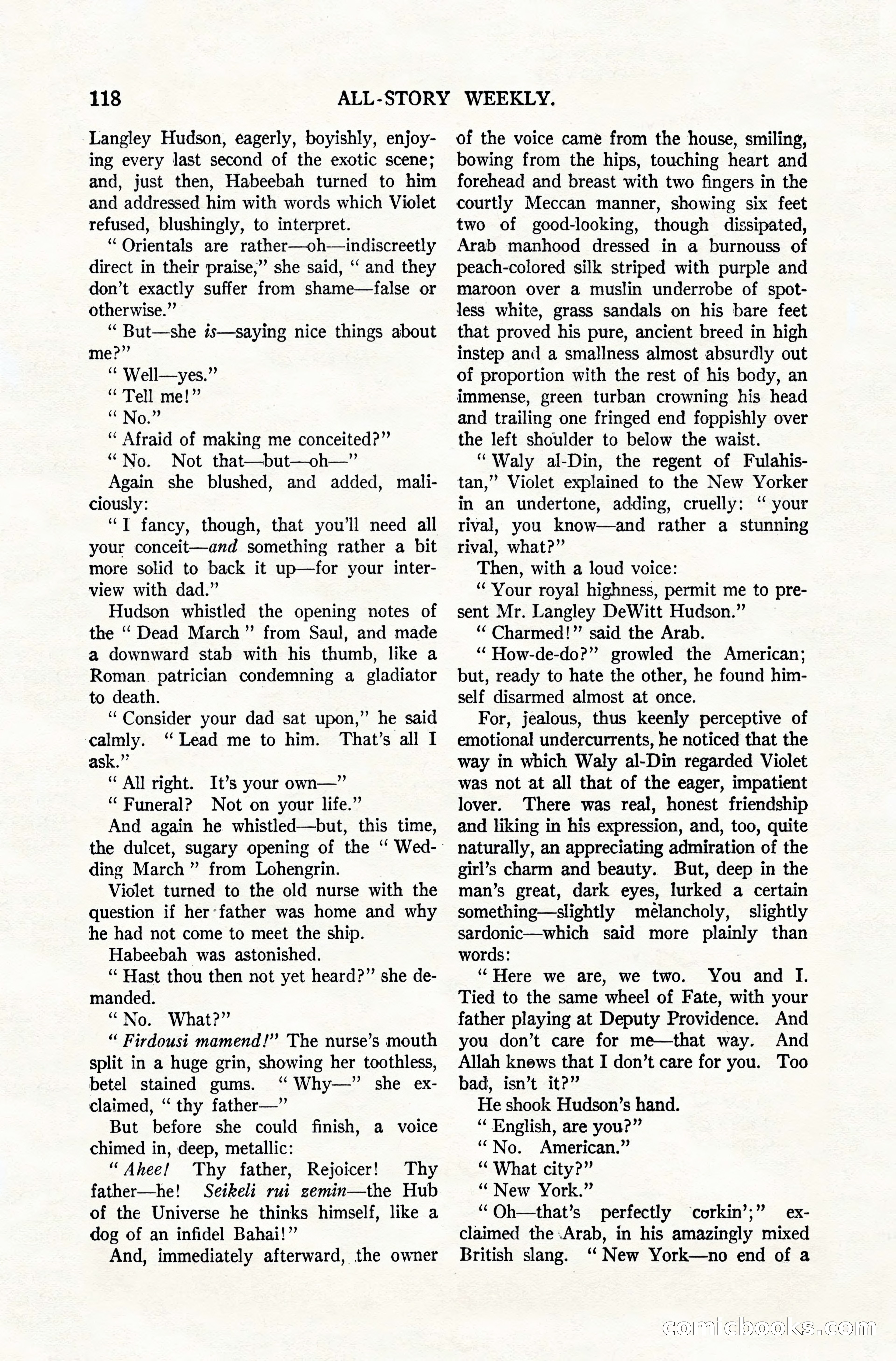 All-Story Weekly, December 20, 1919 — page 128 of 172