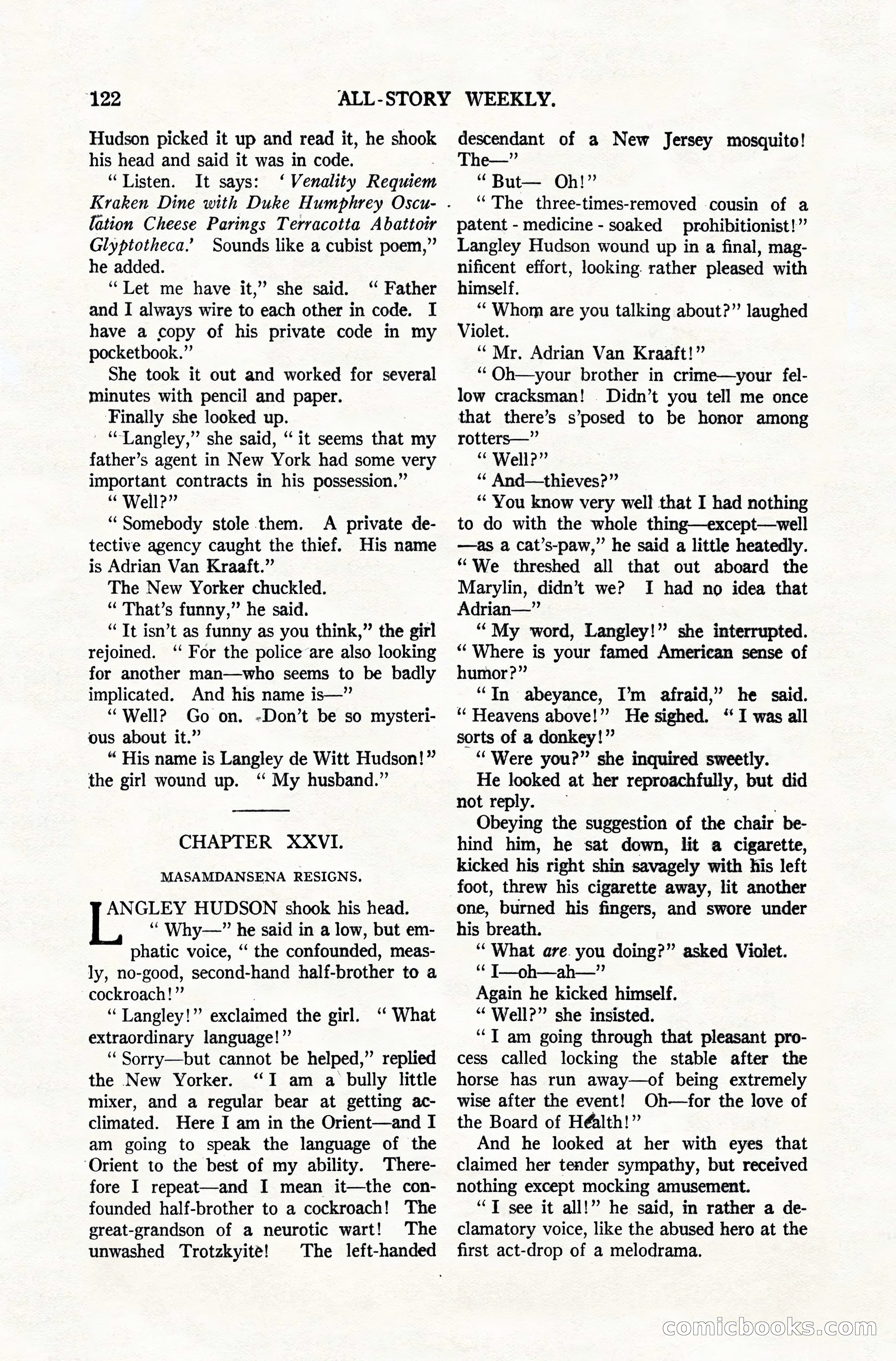 All-Story Weekly, December 20, 1919 — page 132 of 172