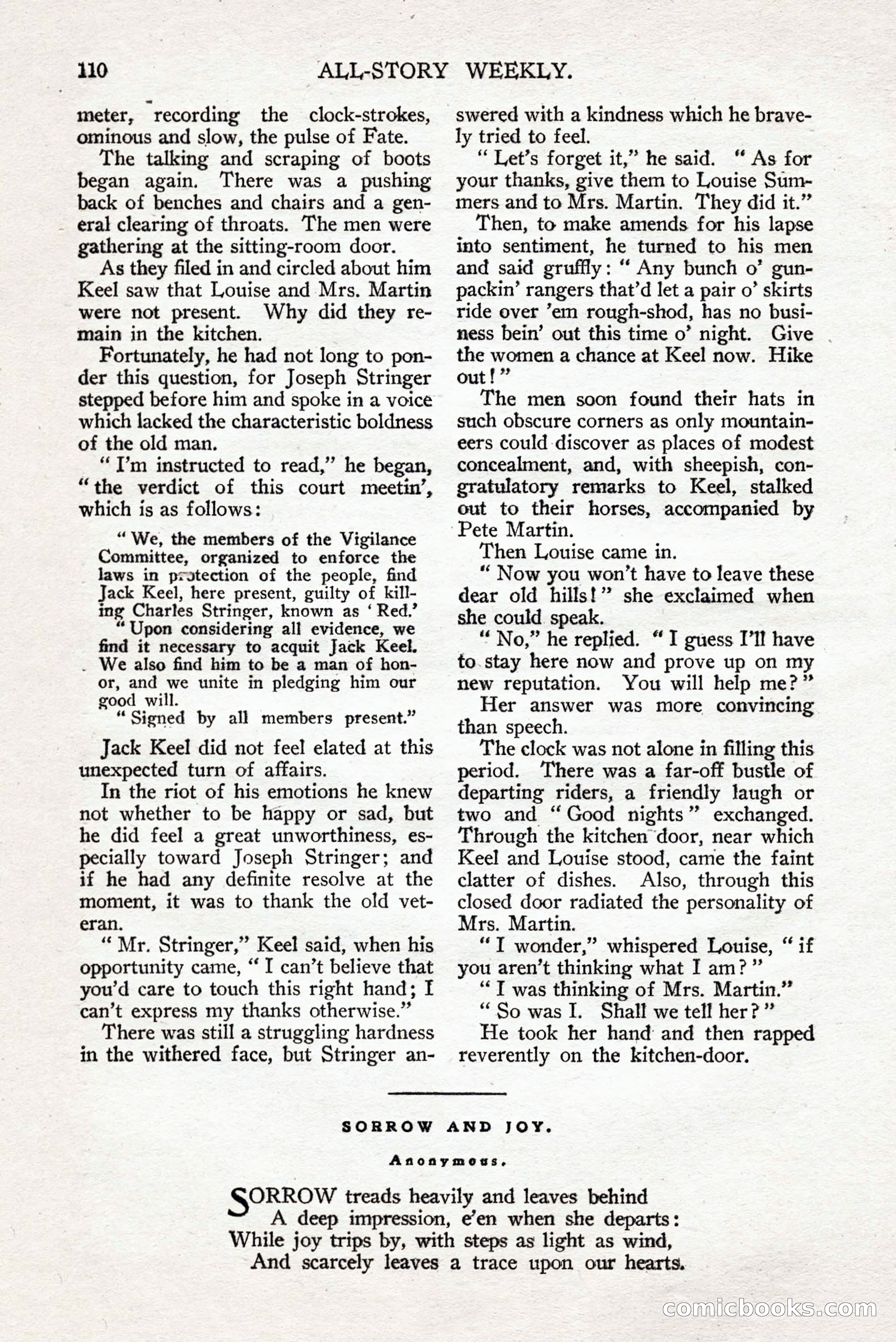 All-Story Weekly — page 120 of 276