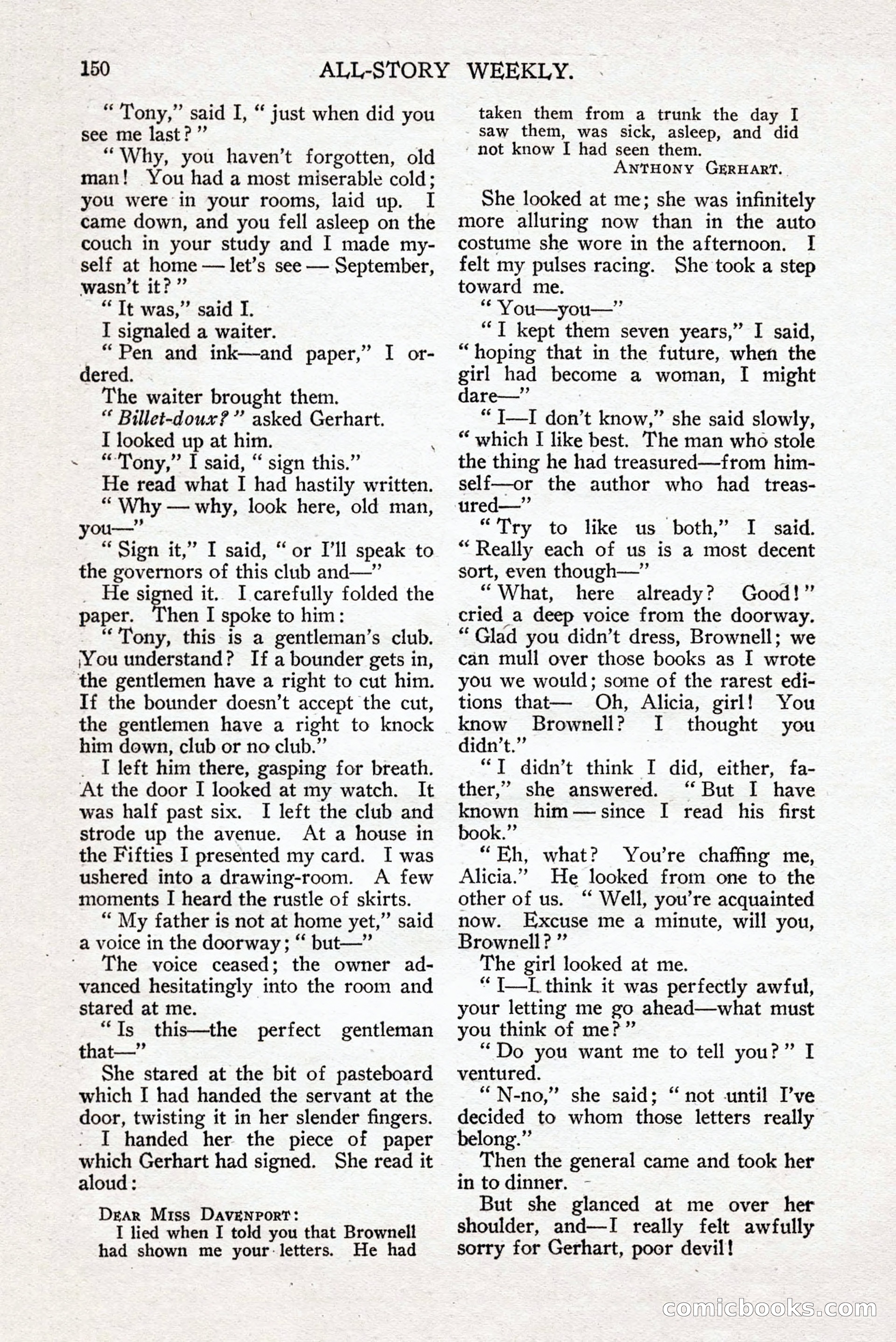 All-Story Weekly — page 160 of 276