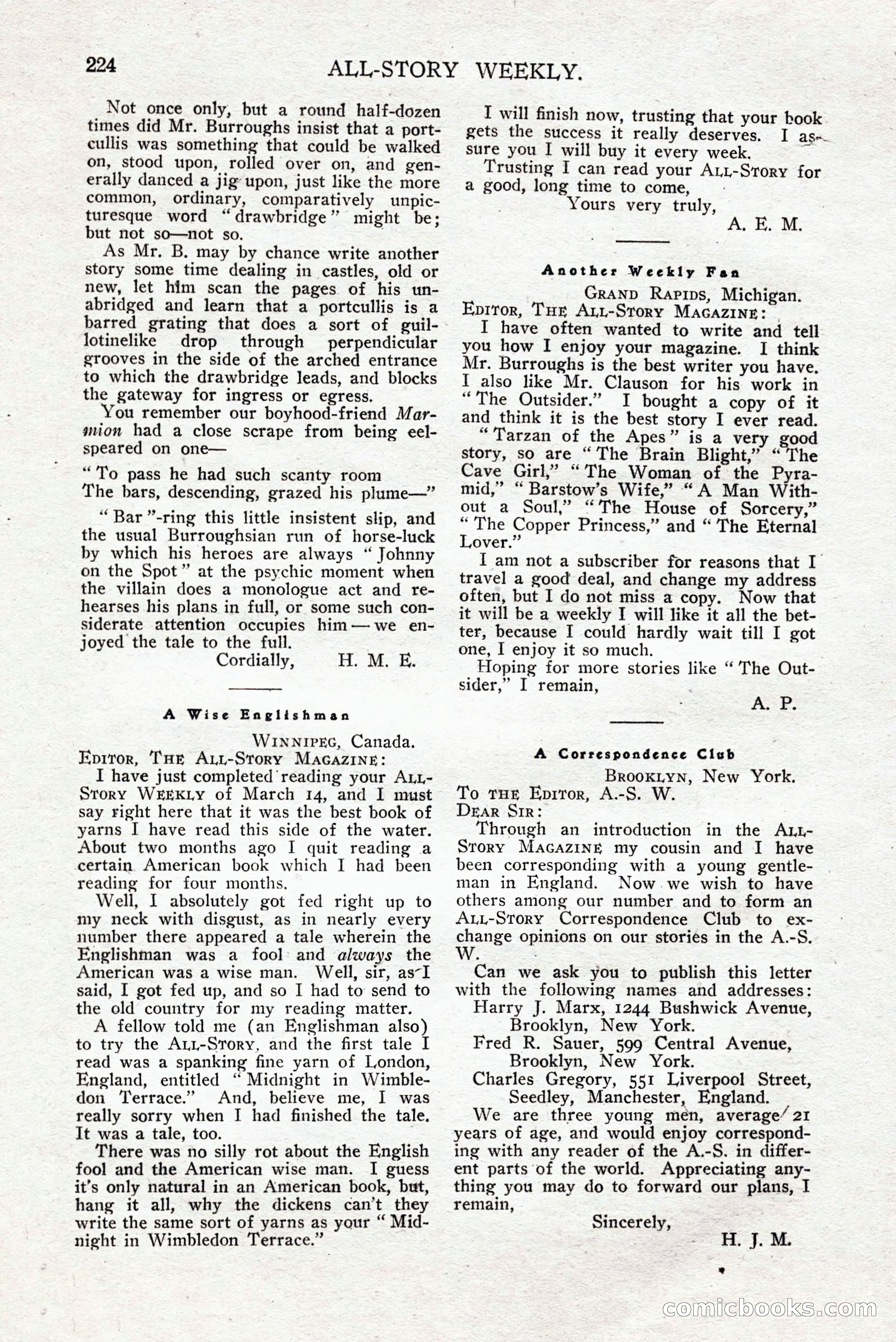 All-Story Weekly — page 234 of 276