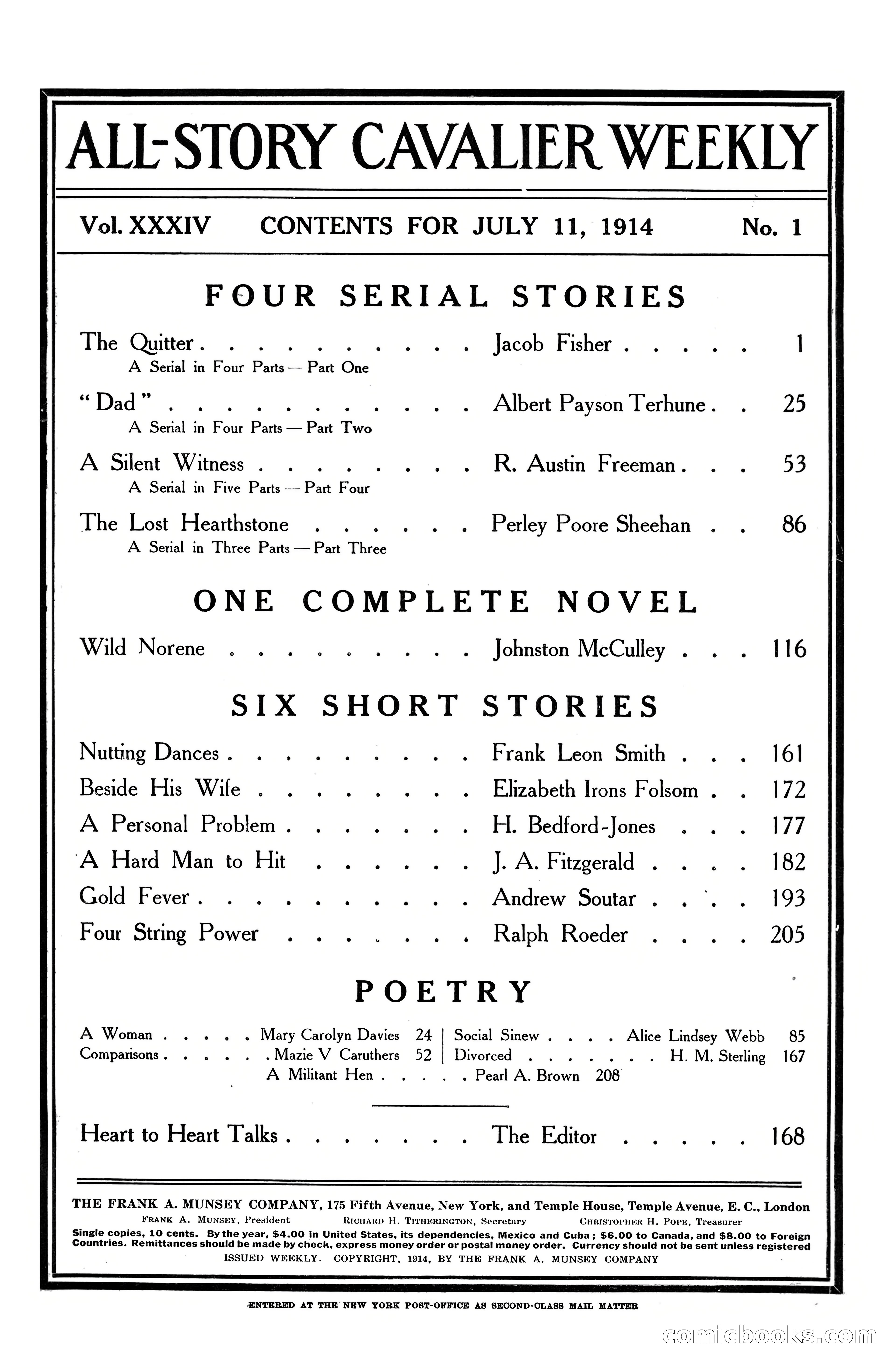All-Story Cavalier Weekly, July 11, 1914 — page 5 of 216