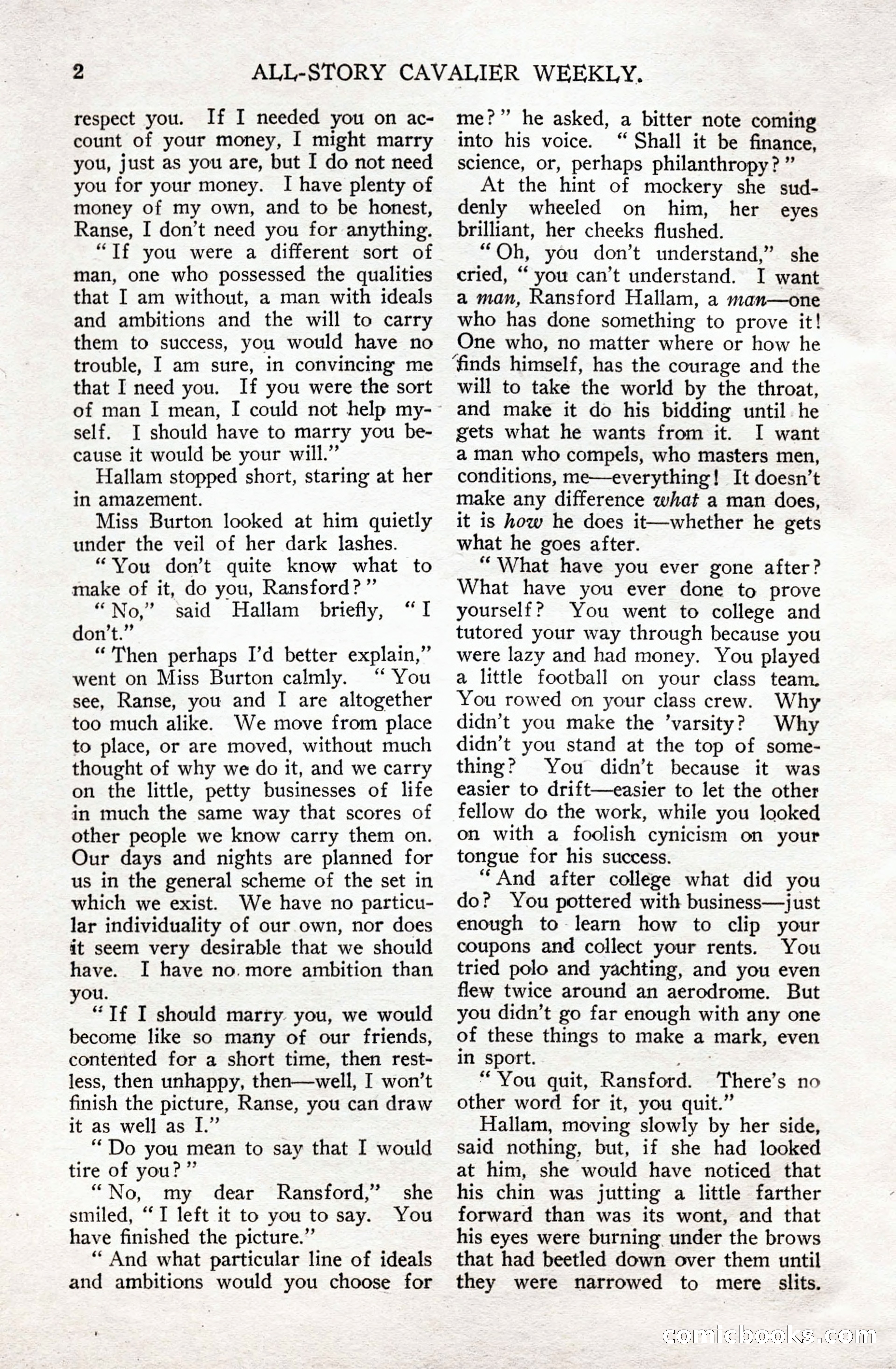 All-Story Cavalier Weekly, July 11, 1914 — page 8 of 216