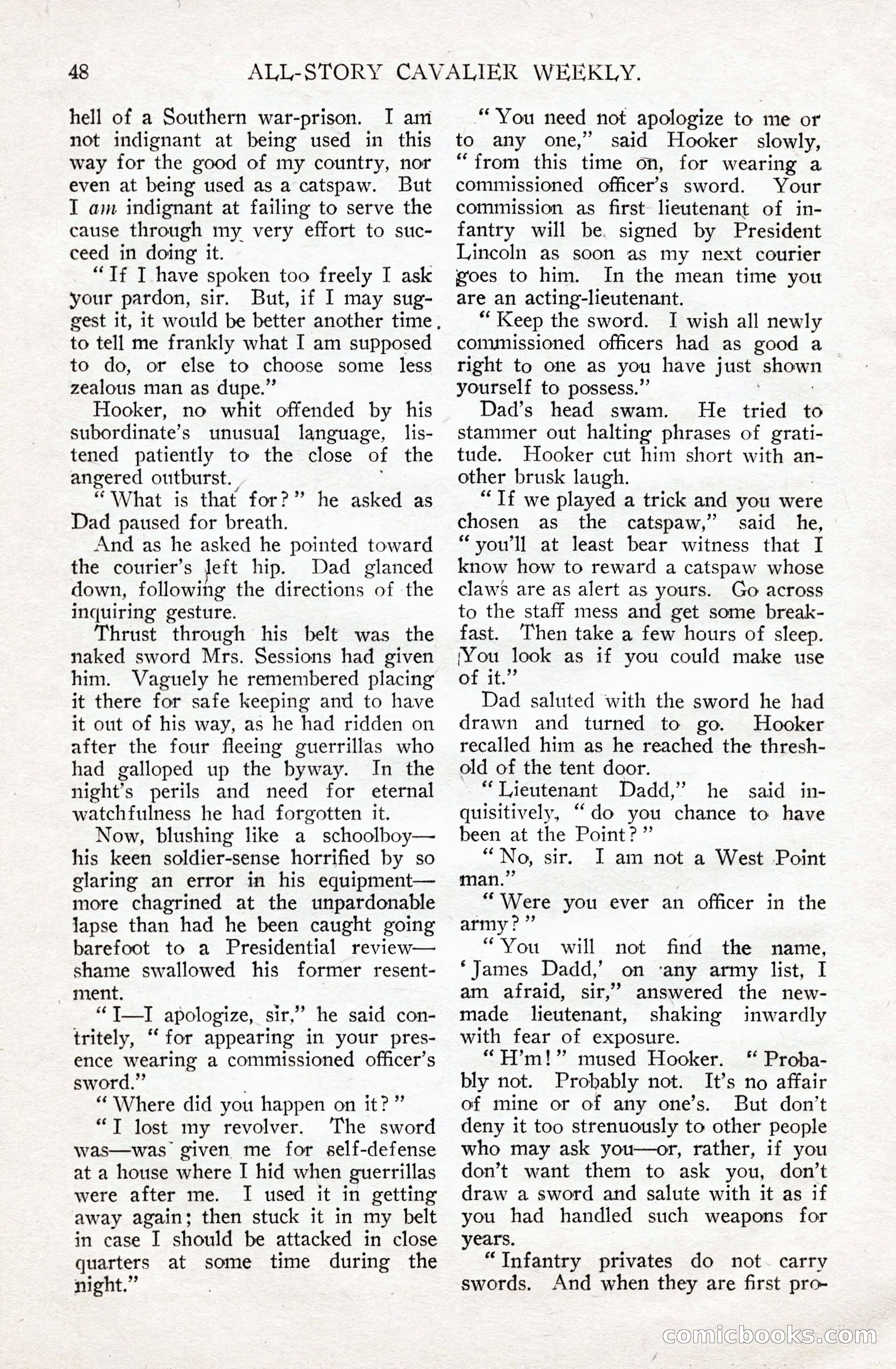 All-Story Cavalier Weekly, July 11, 1914 — page 54 of 216