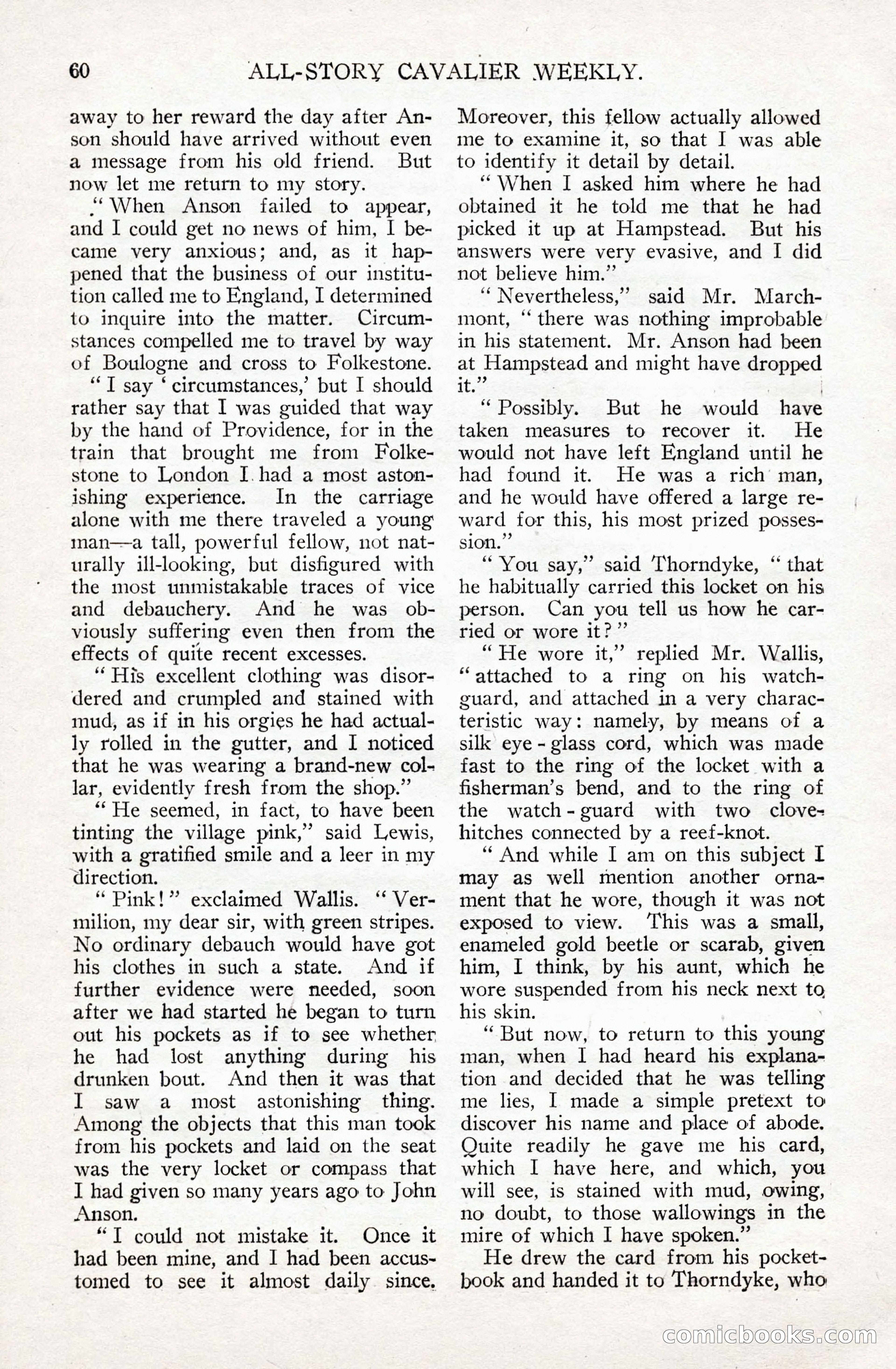 All-Story Cavalier Weekly, July 11, 1914 — page 66 of 216
