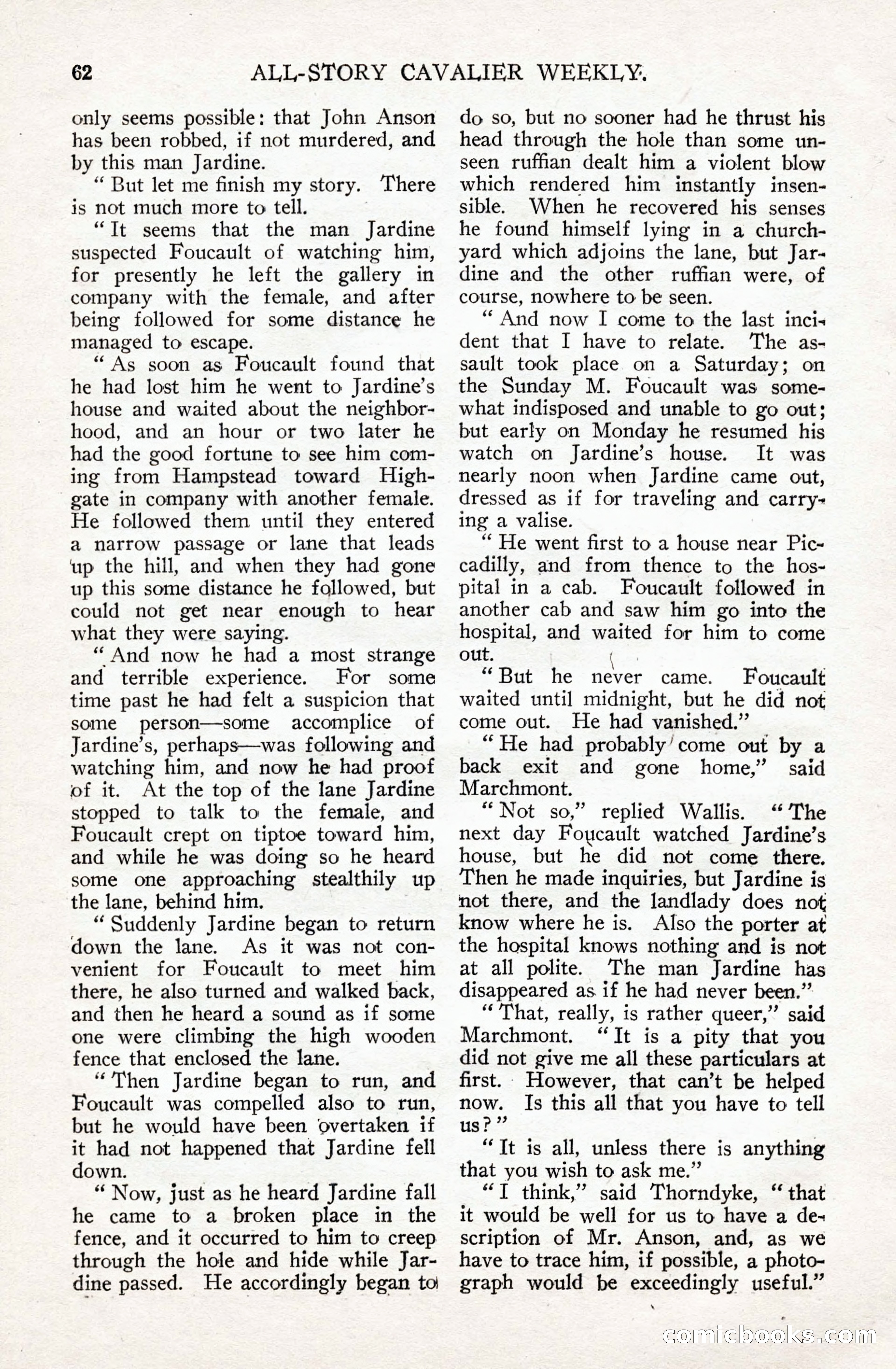 All-Story Cavalier Weekly, July 11, 1914 — page 68 of 216