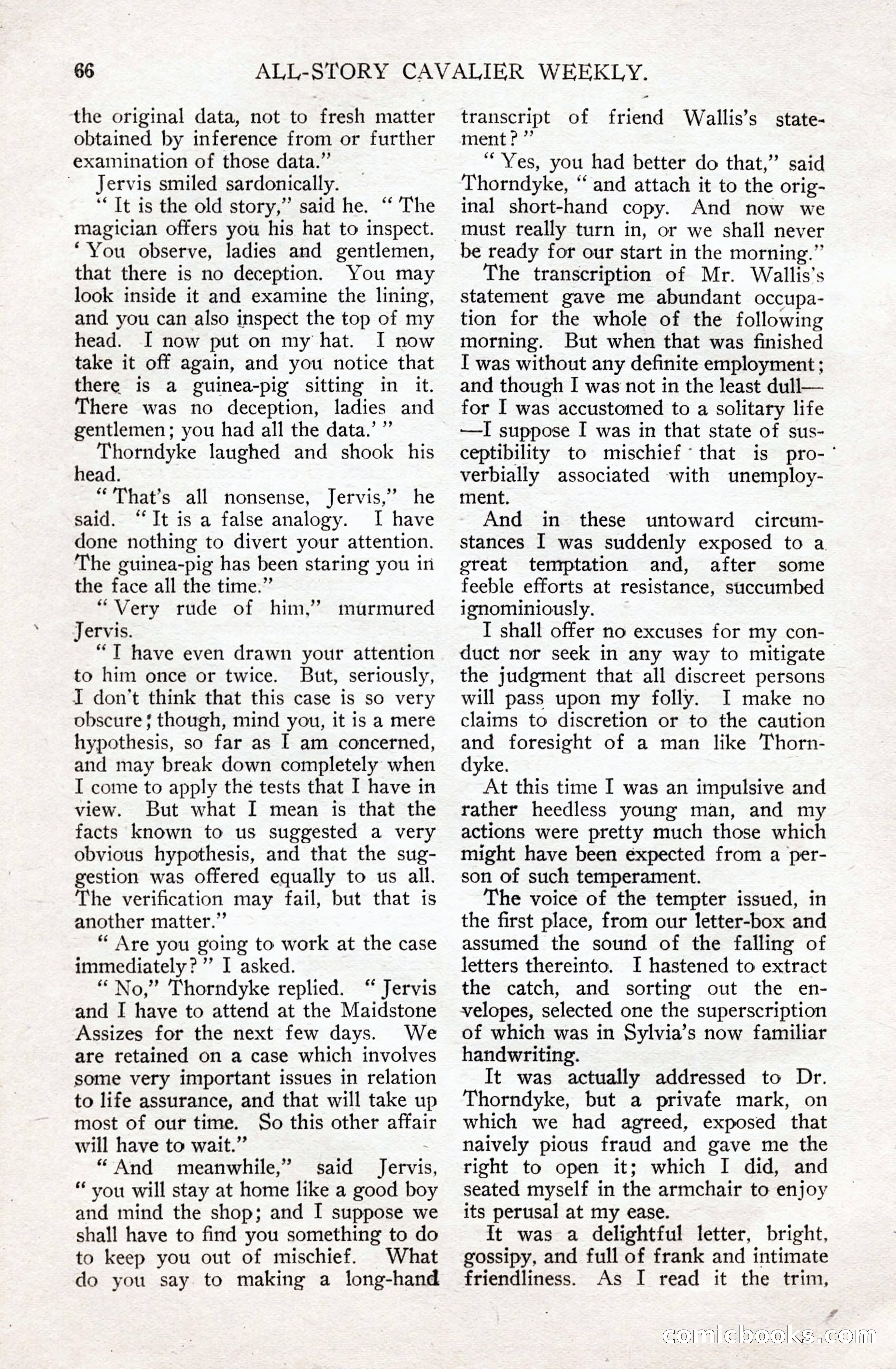 All-Story Cavalier Weekly, July 11, 1914 — page 72 of 216