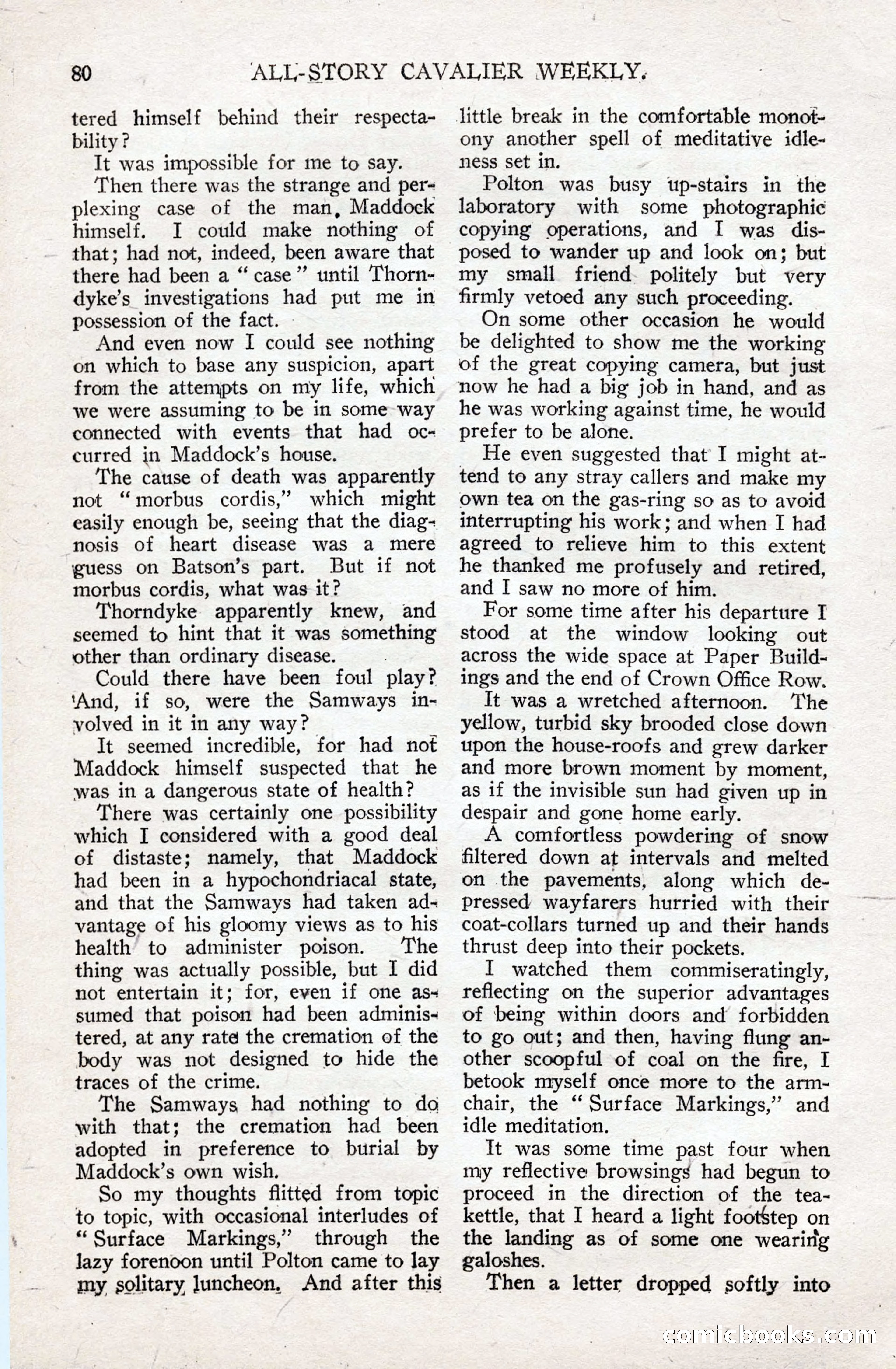 All-Story Cavalier Weekly, July 11, 1914 — page 86 of 216