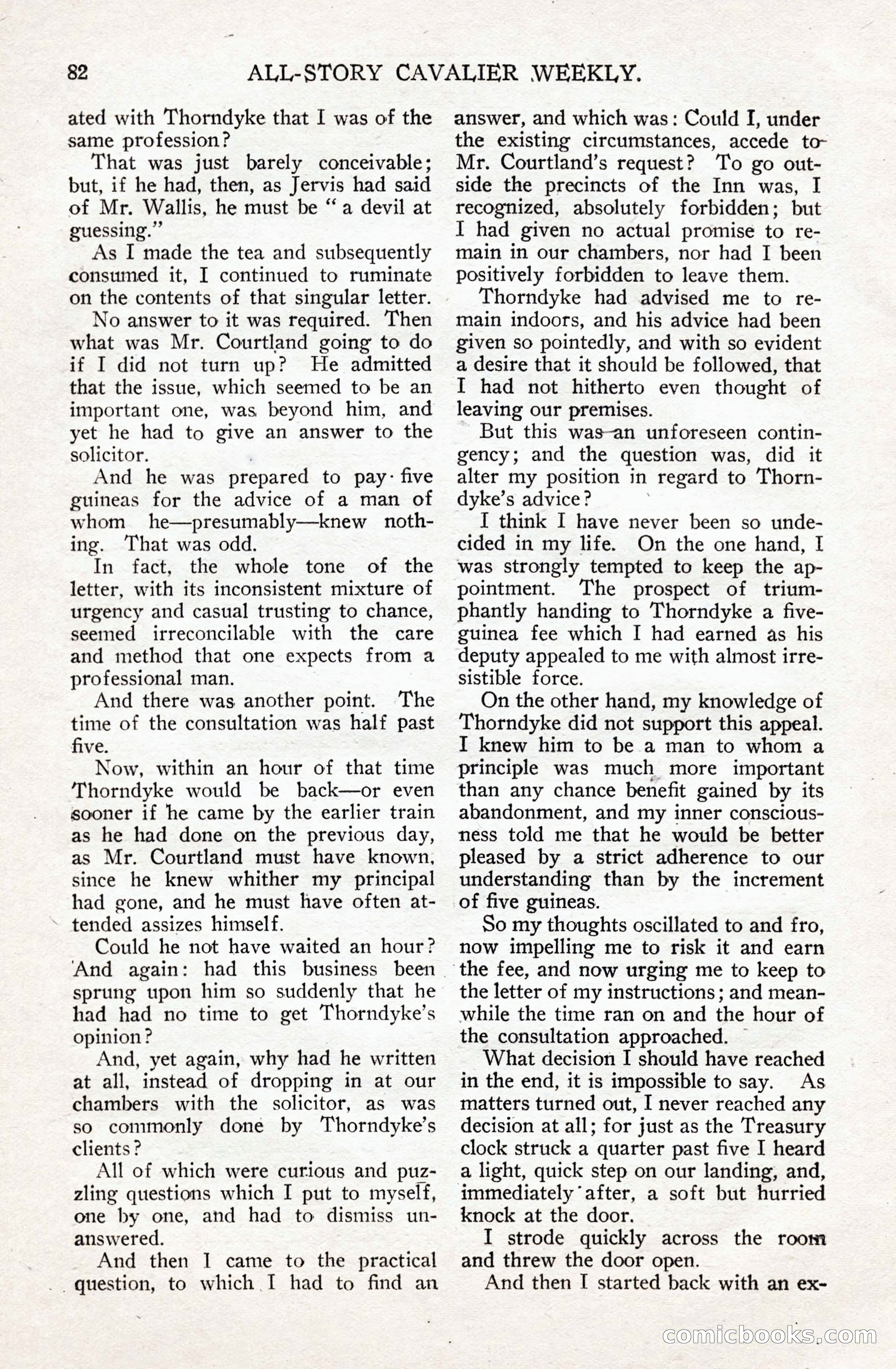 All-Story Cavalier Weekly, July 11, 1914 — page 88 of 216
