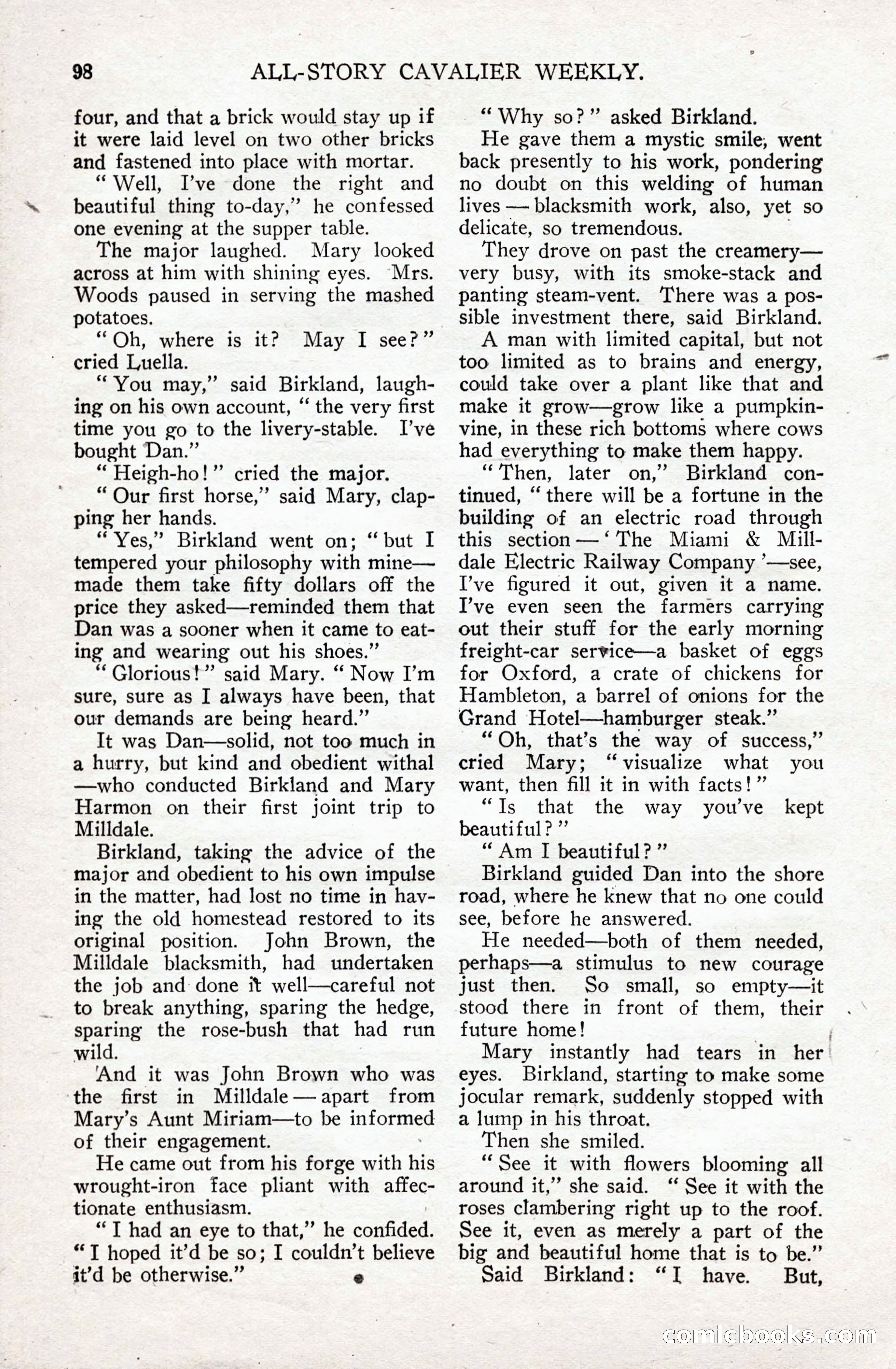 All-Story Cavalier Weekly, July 11, 1914 — page 104 of 216