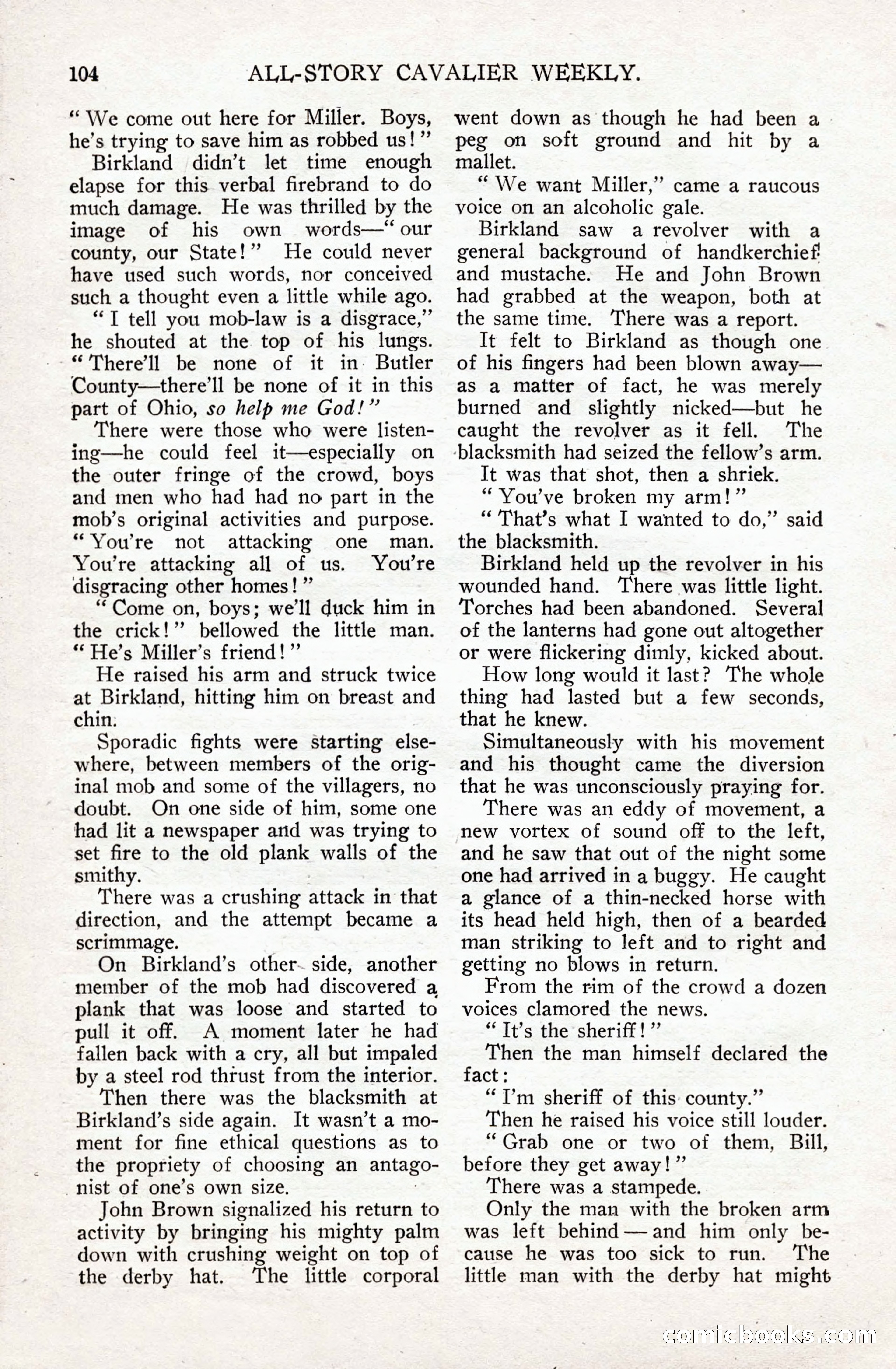 All-Story Cavalier Weekly, July 11, 1914 — page 110 of 216