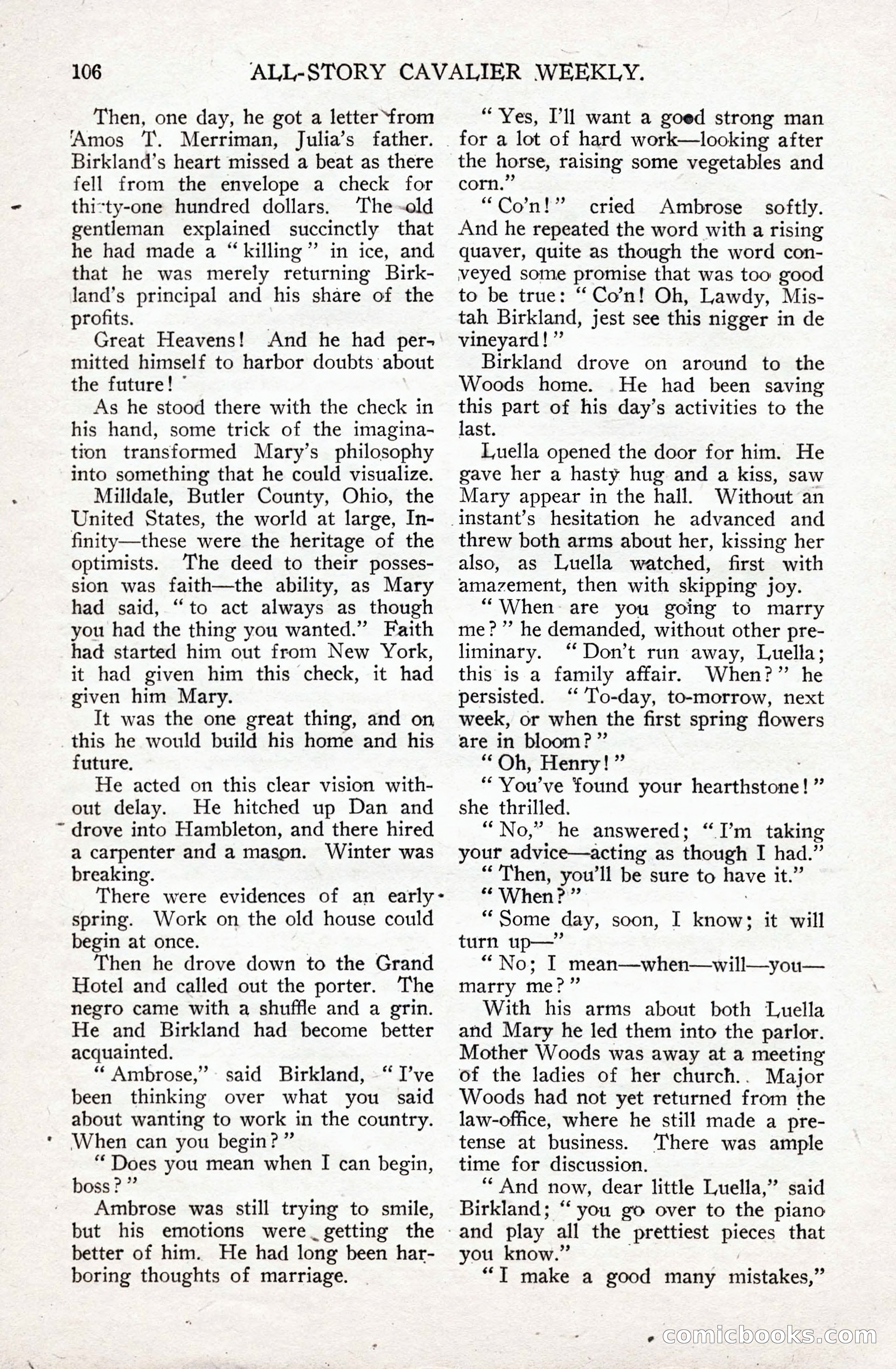 All-Story Cavalier Weekly, July 11, 1914 — page 112 of 216