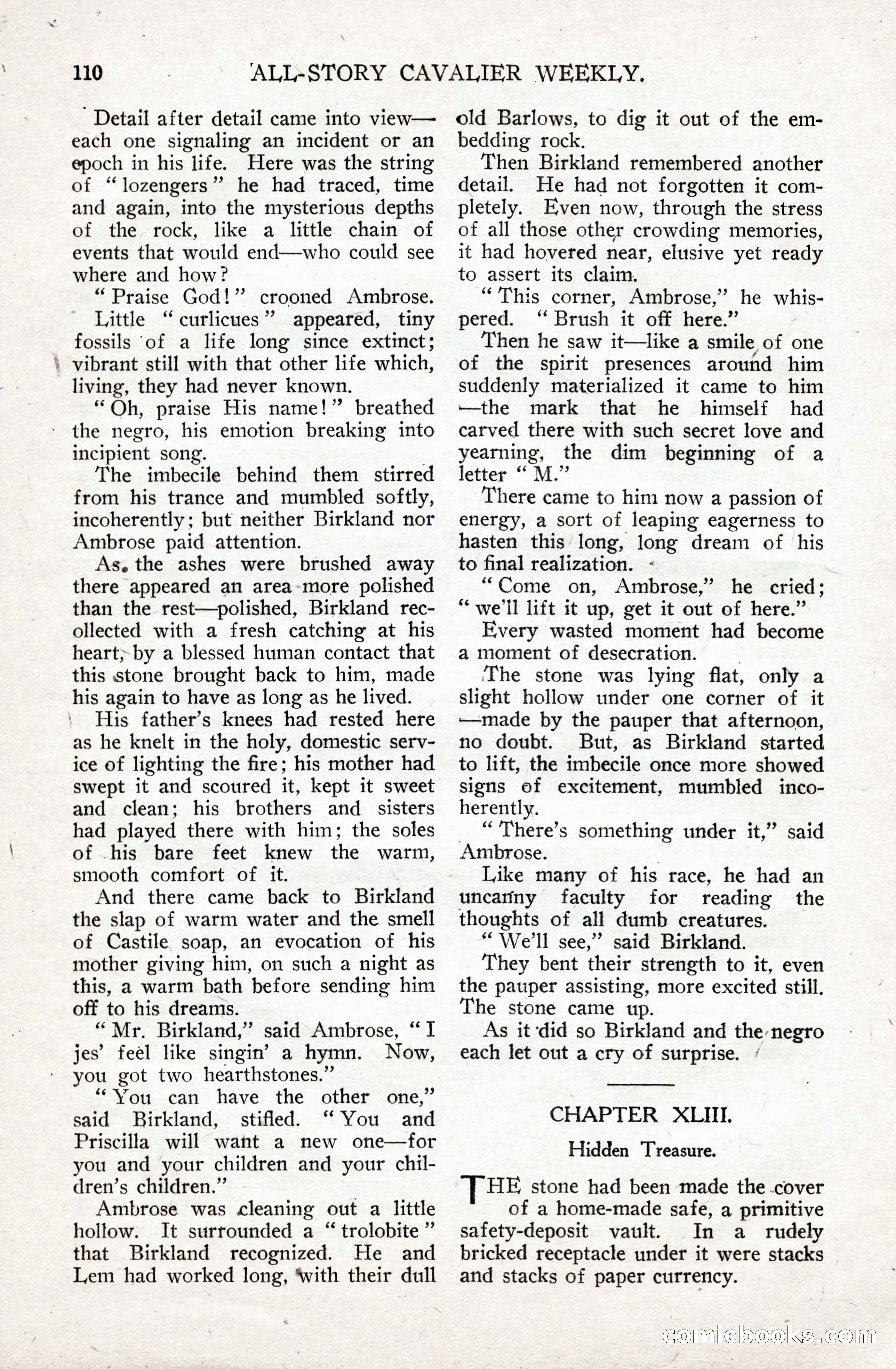 All-Story Cavalier Weekly, July 11, 1914 — page 116 of 216