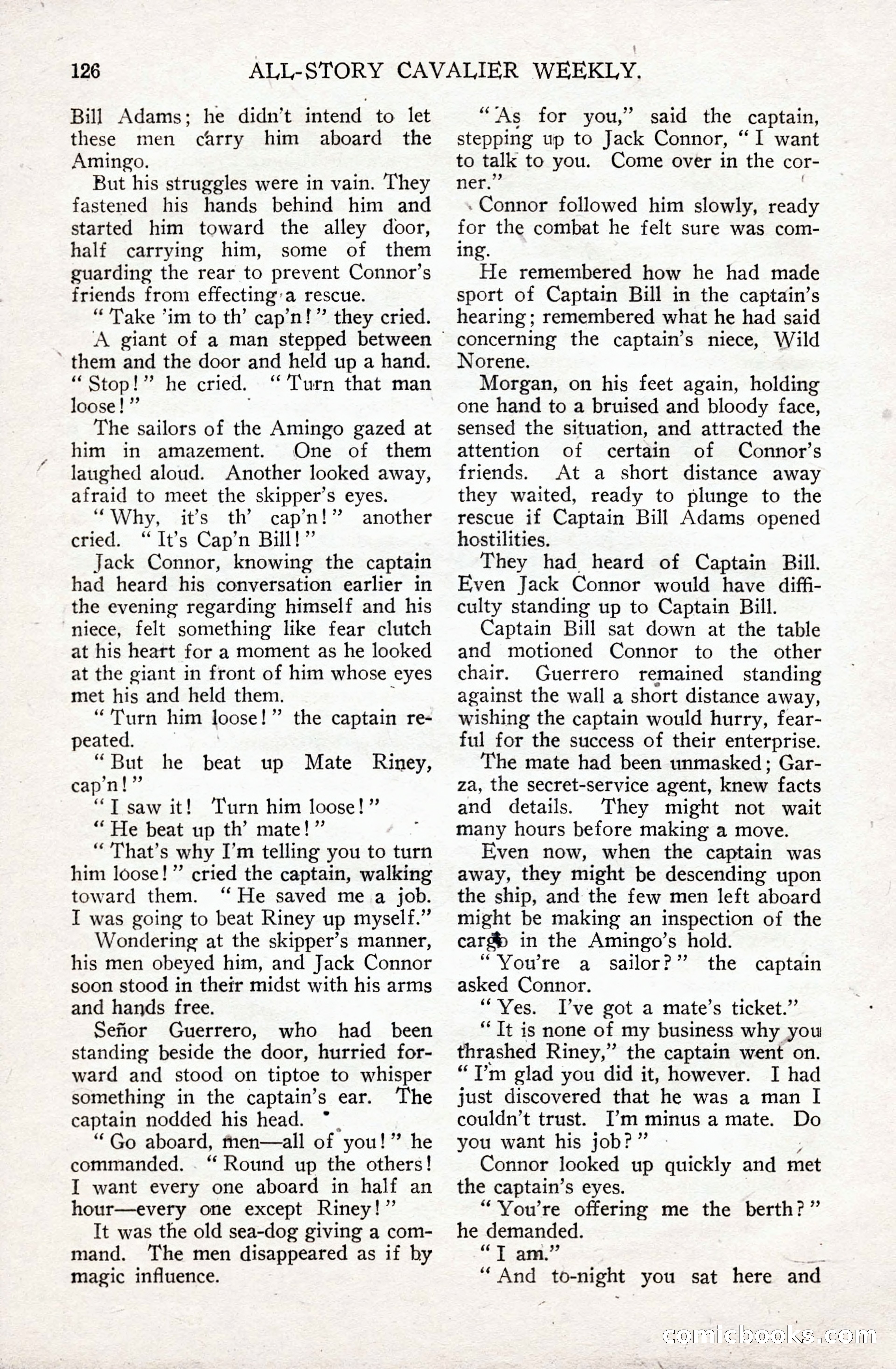 All-Story Cavalier Weekly, July 11, 1914 — page 132 of 216