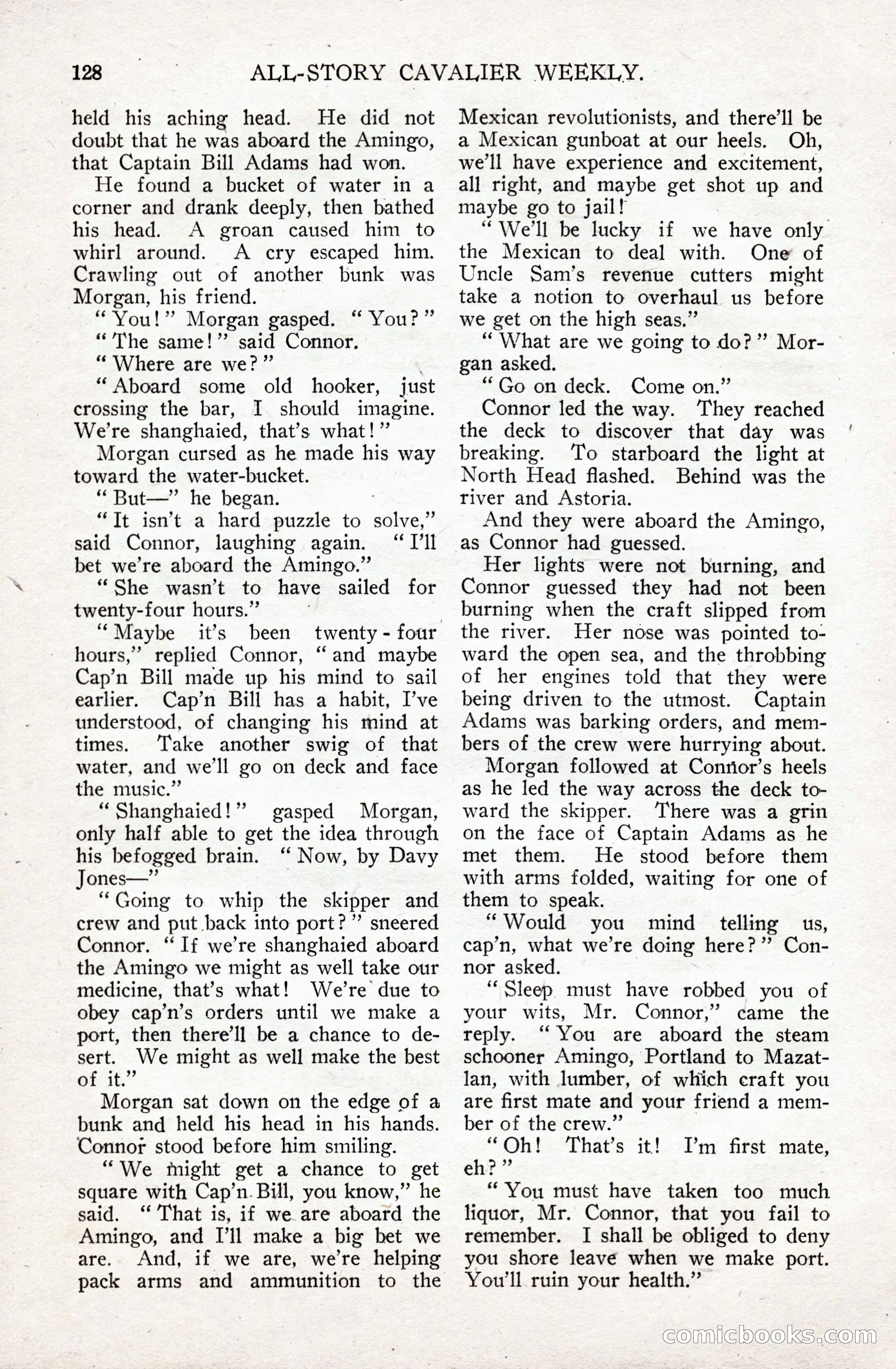 All-Story Cavalier Weekly, July 11, 1914 — page 134 of 216