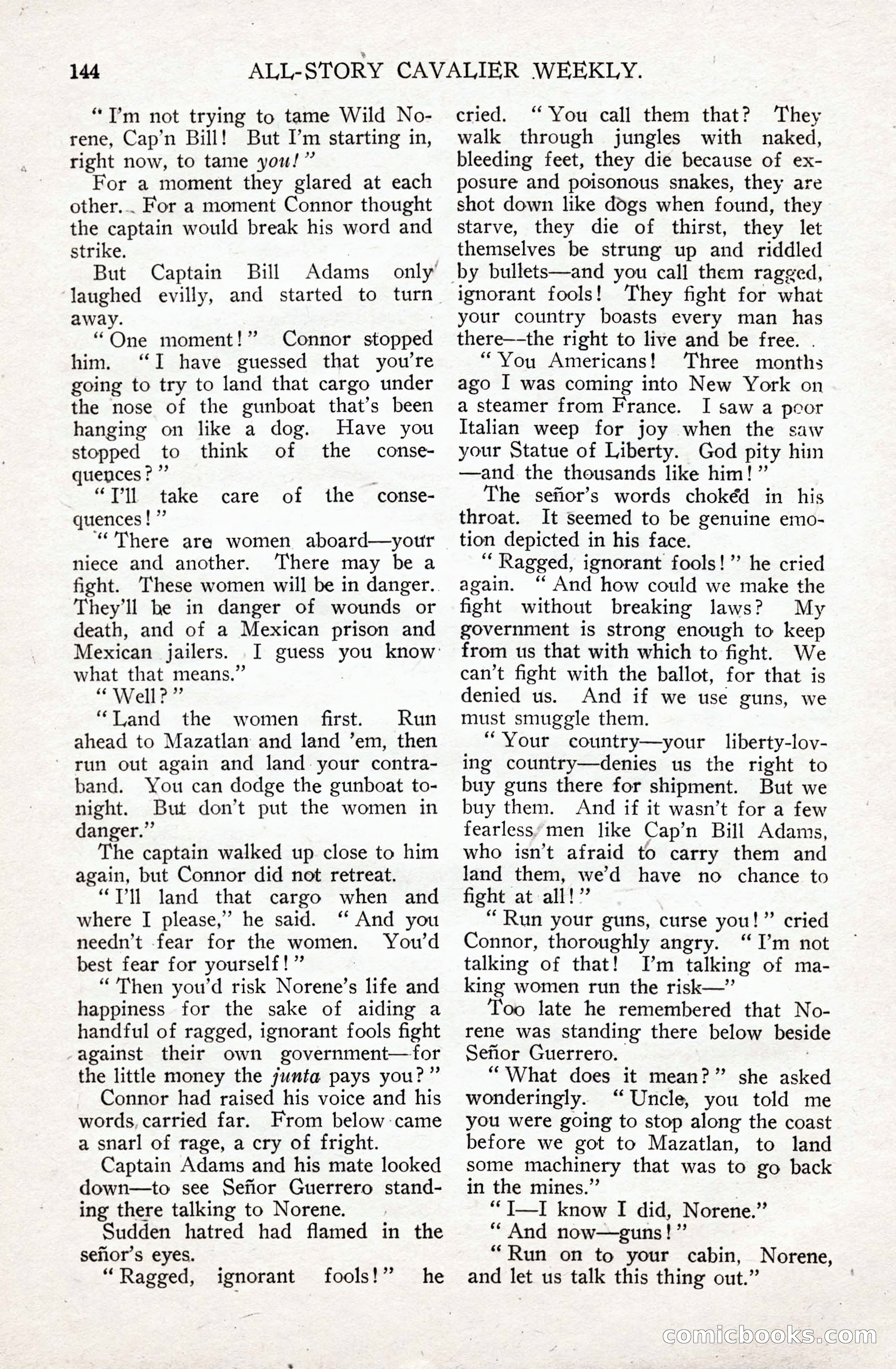 All-Story Cavalier Weekly, July 11, 1914 — page 150 of 216