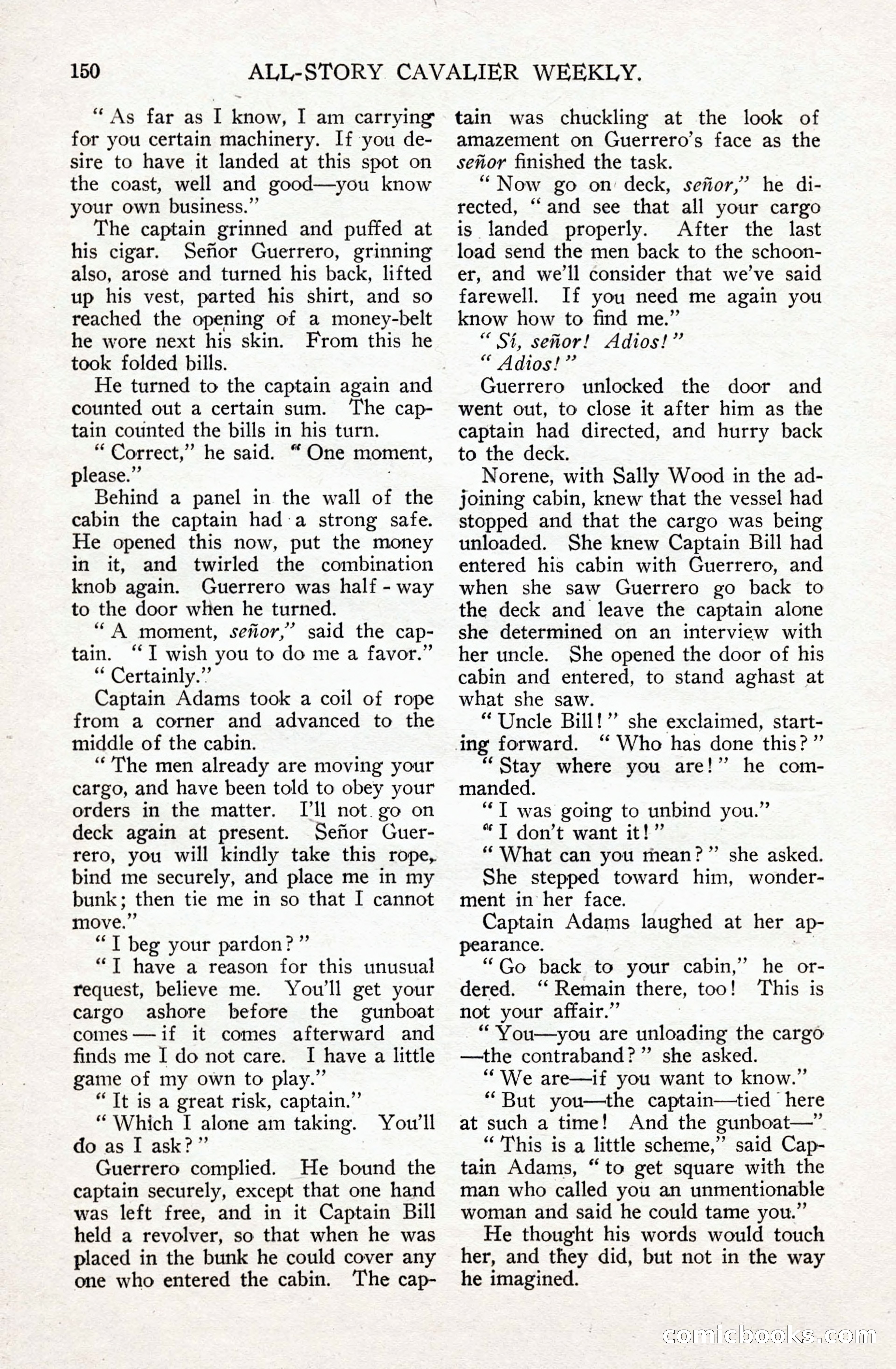 All-Story Cavalier Weekly, July 11, 1914 — page 156 of 216