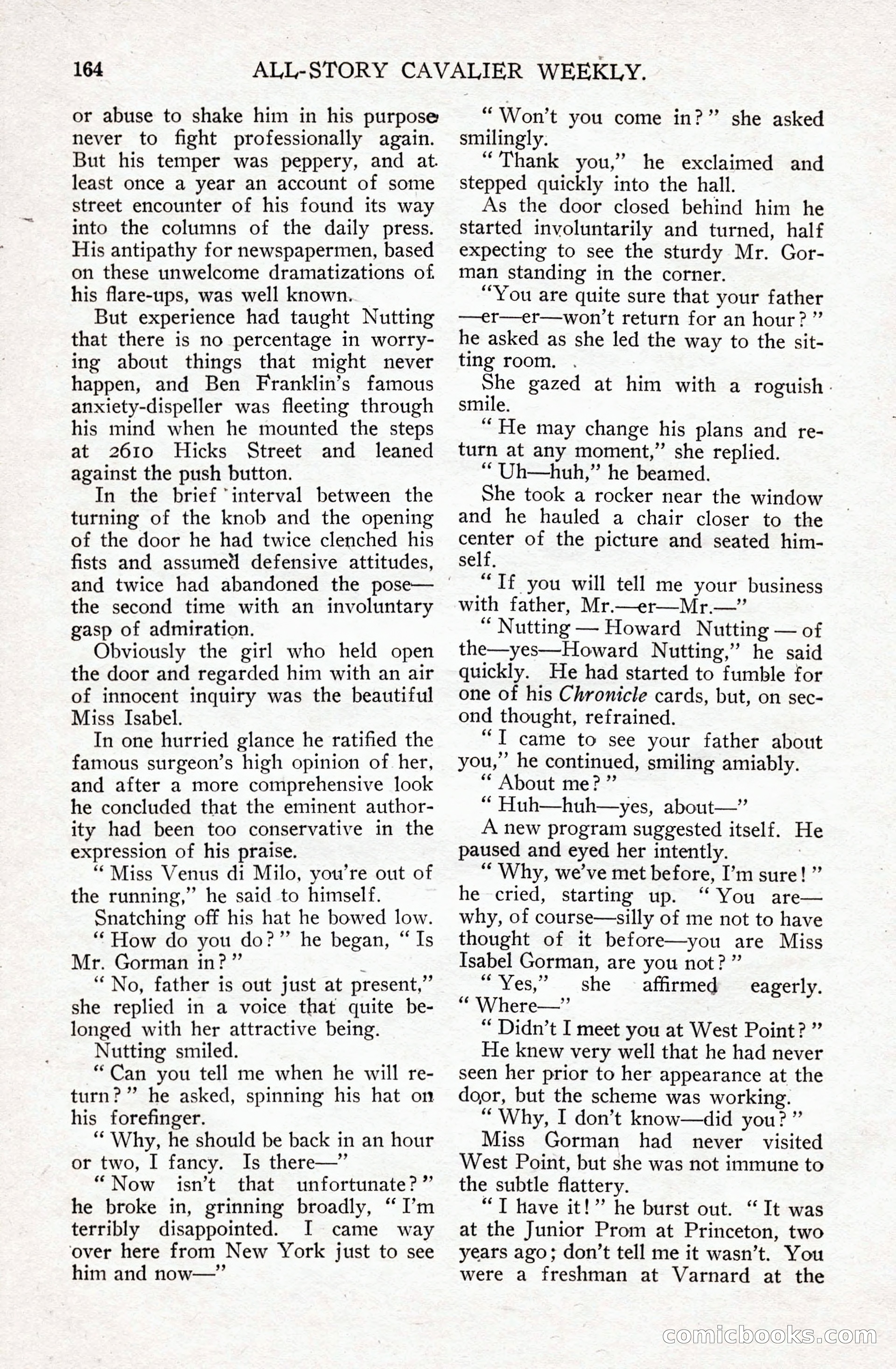 All-Story Cavalier Weekly, July 11, 1914 — page 170 of 216