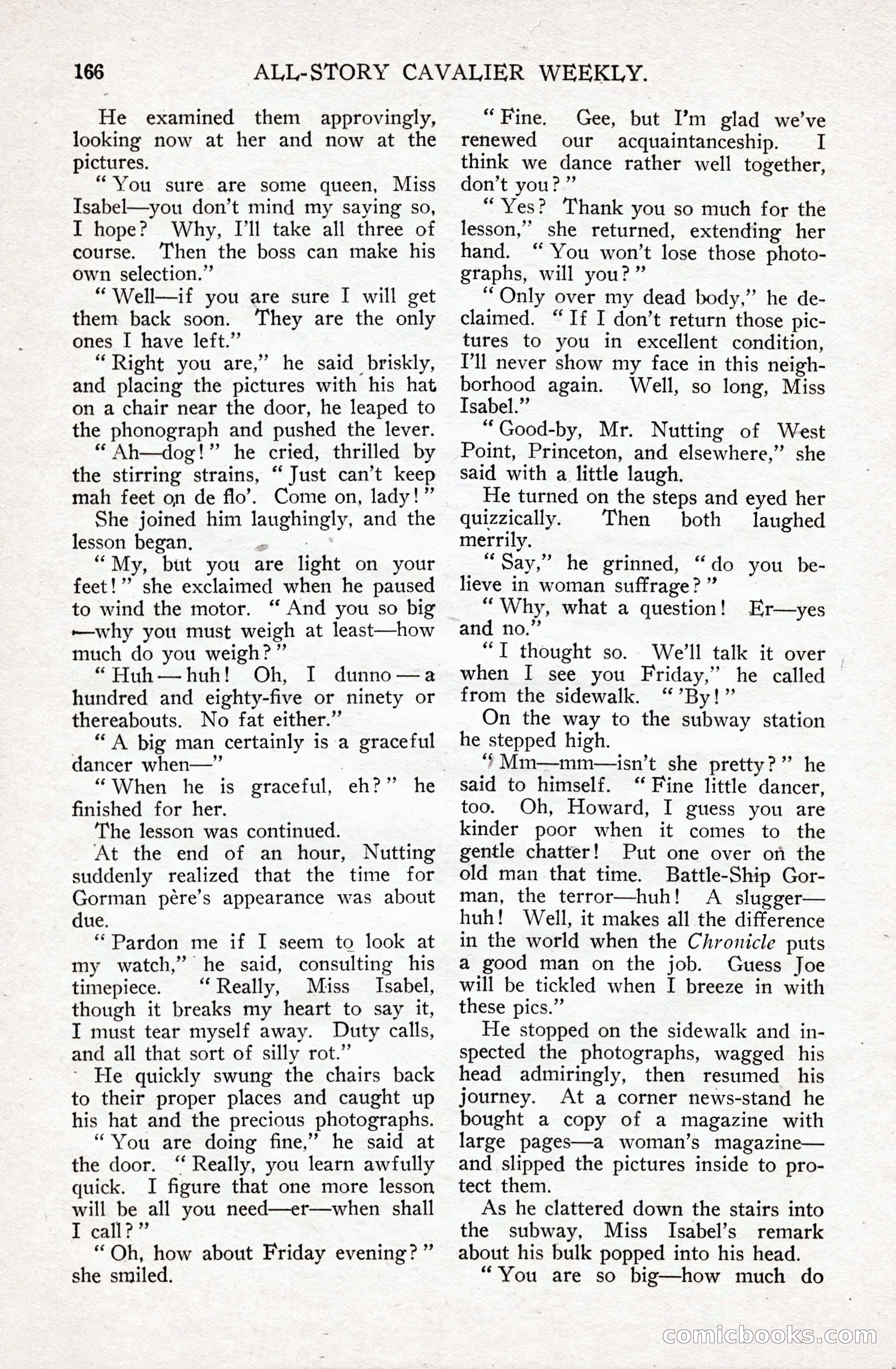 All-Story Cavalier Weekly, July 11, 1914 — page 172 of 216