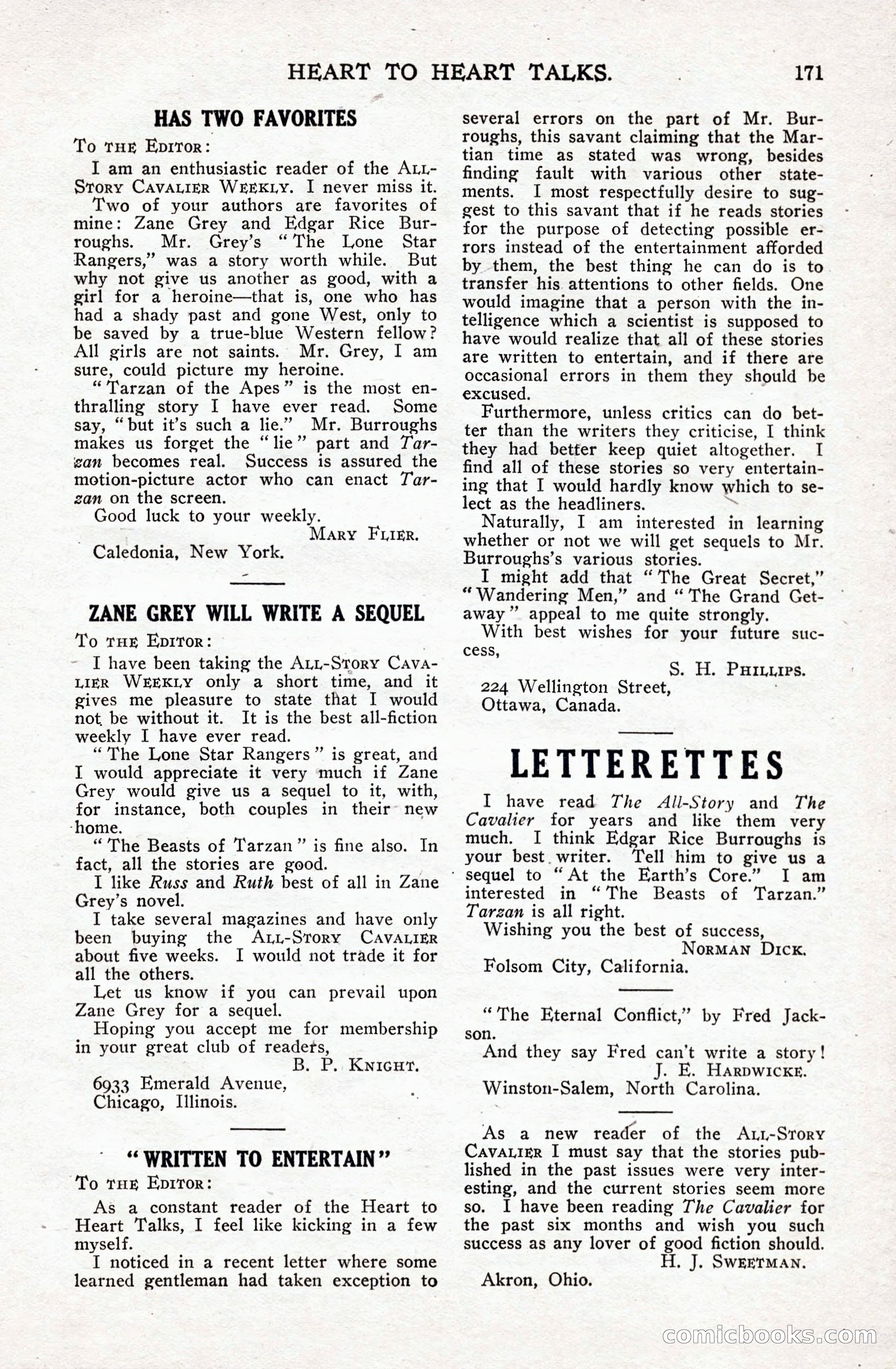 All-Story Cavalier Weekly, July 11, 1914 — page 177 of 216