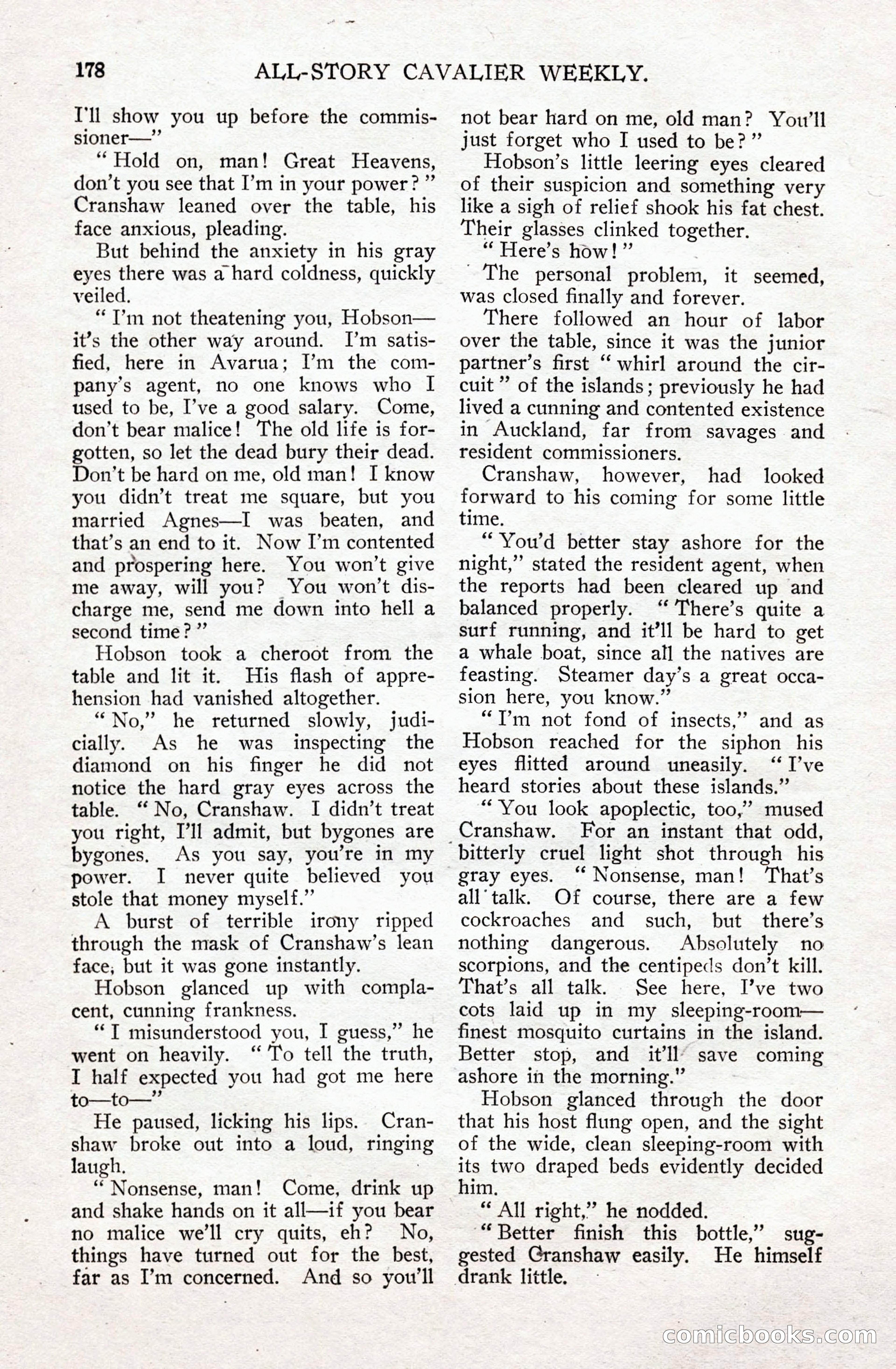 All-Story Cavalier Weekly, July 11, 1914 — page 184 of 216