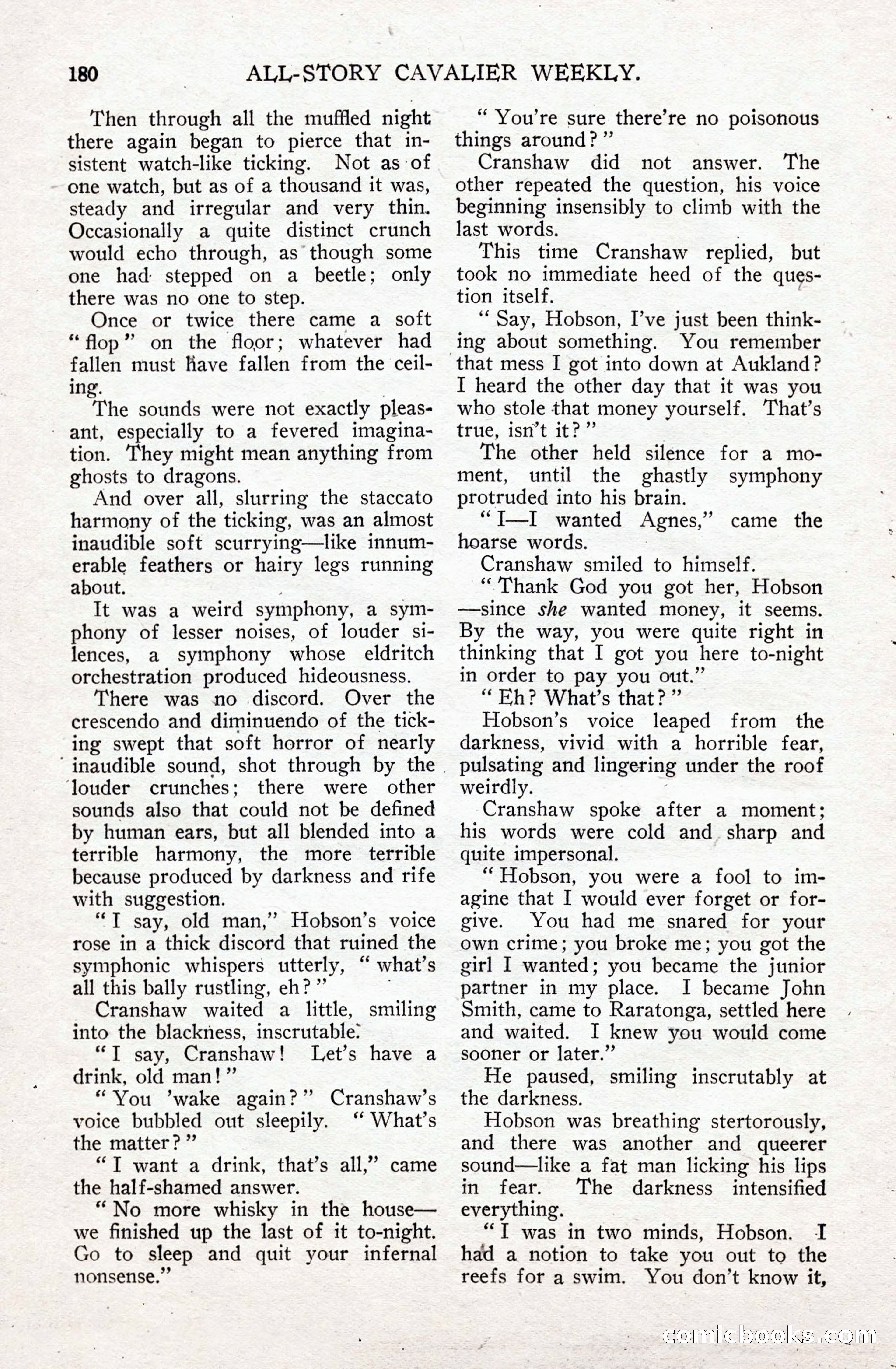 All-Story Cavalier Weekly, July 11, 1914 — page 186 of 216