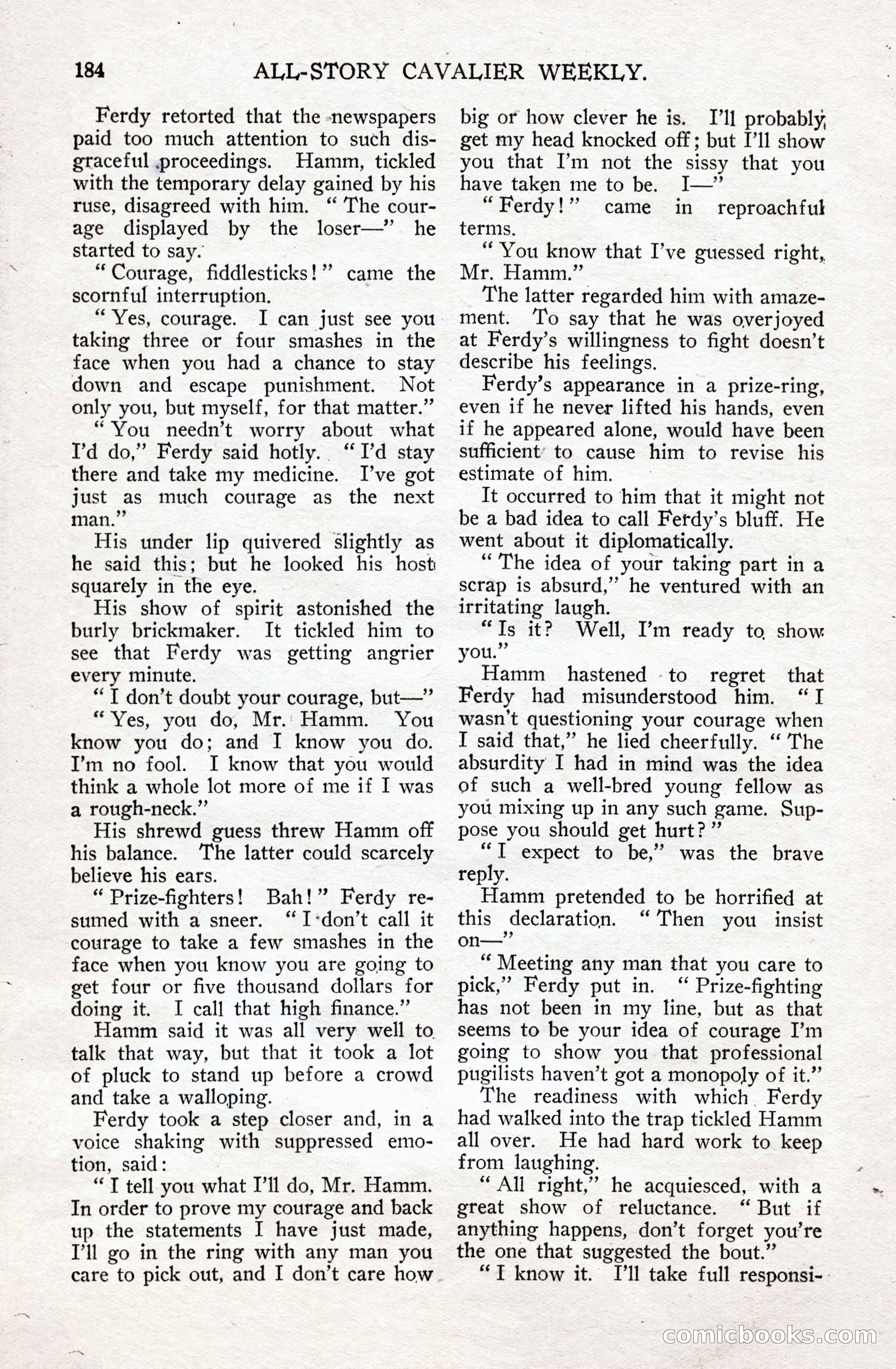 All-Story Cavalier Weekly, July 11, 1914 — page 190 of 216