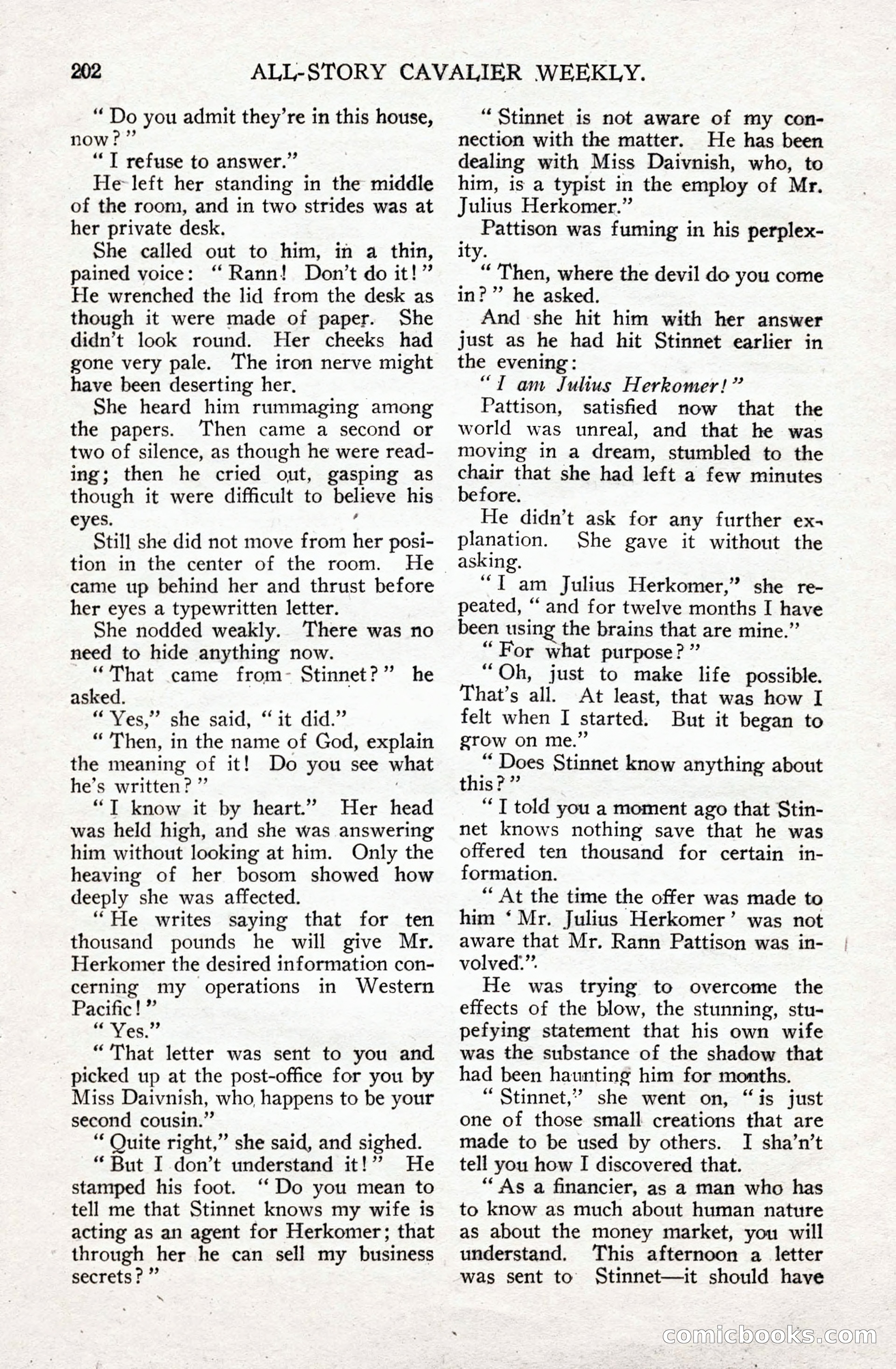 All-Story Cavalier Weekly, July 11, 1914 — page 208 of 216