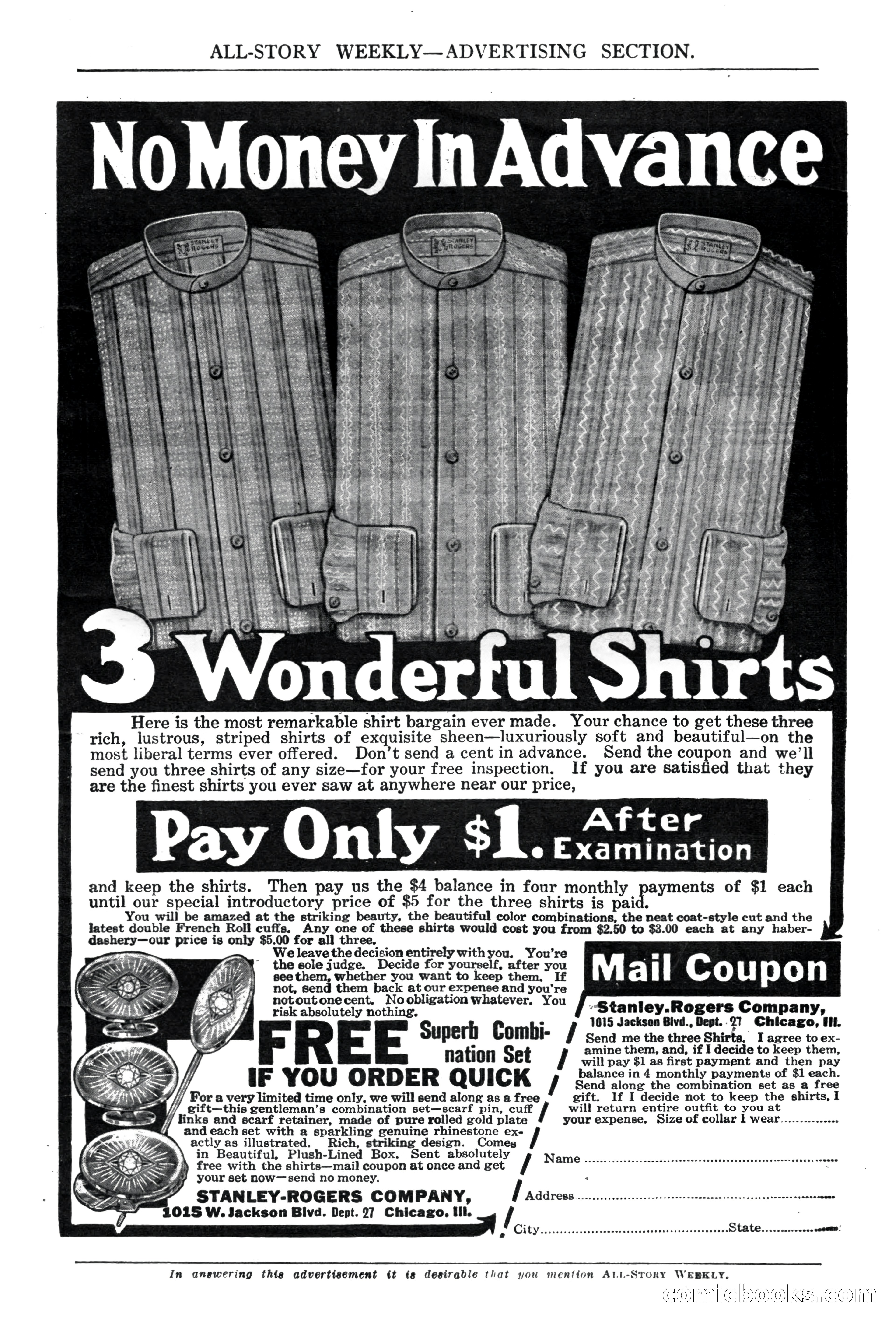 All-Story Weekly, Vol. 68, No. 3 — page 3 of 192