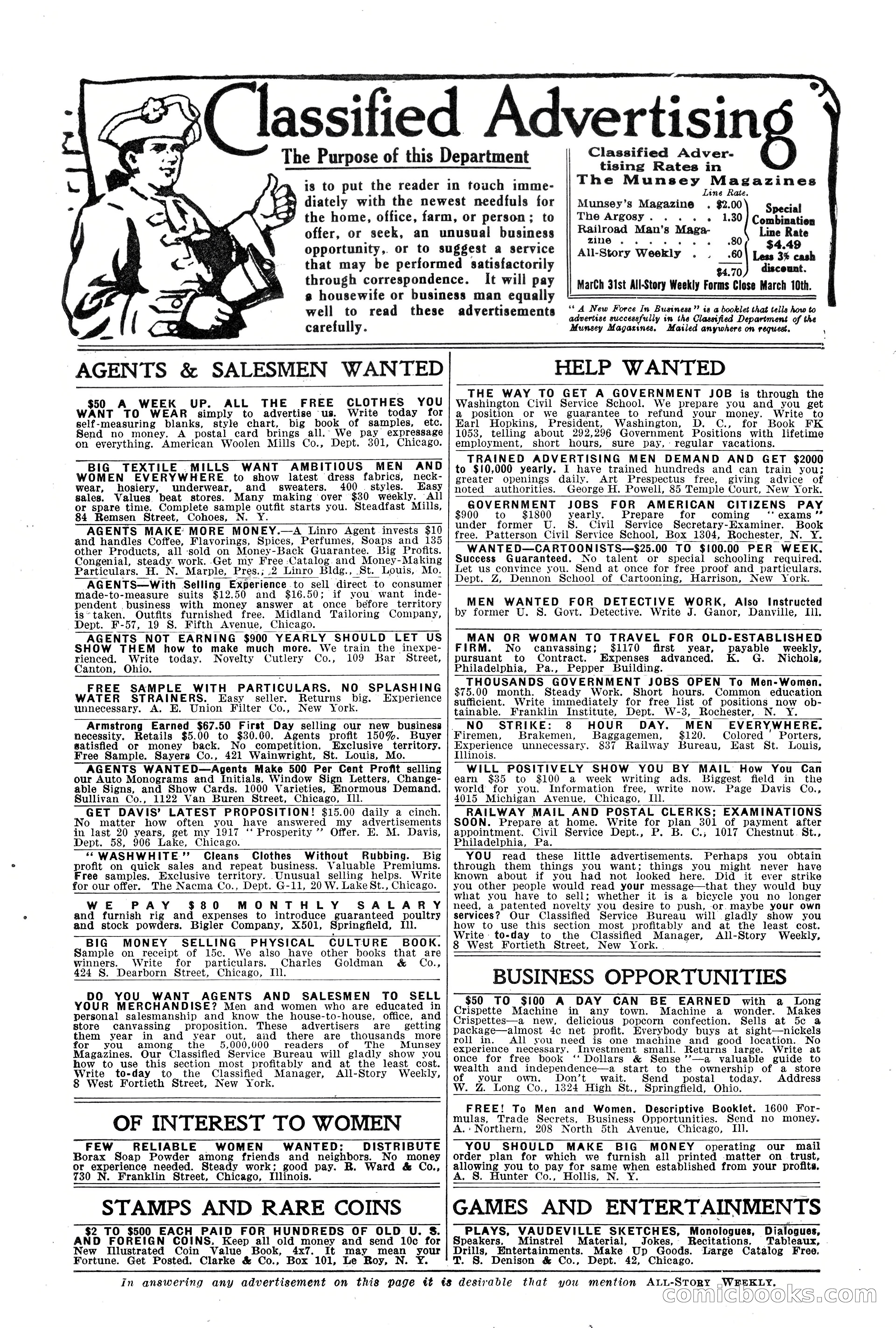 All-Story Weekly, Vol. 68, No. 3 — page 6 of 192