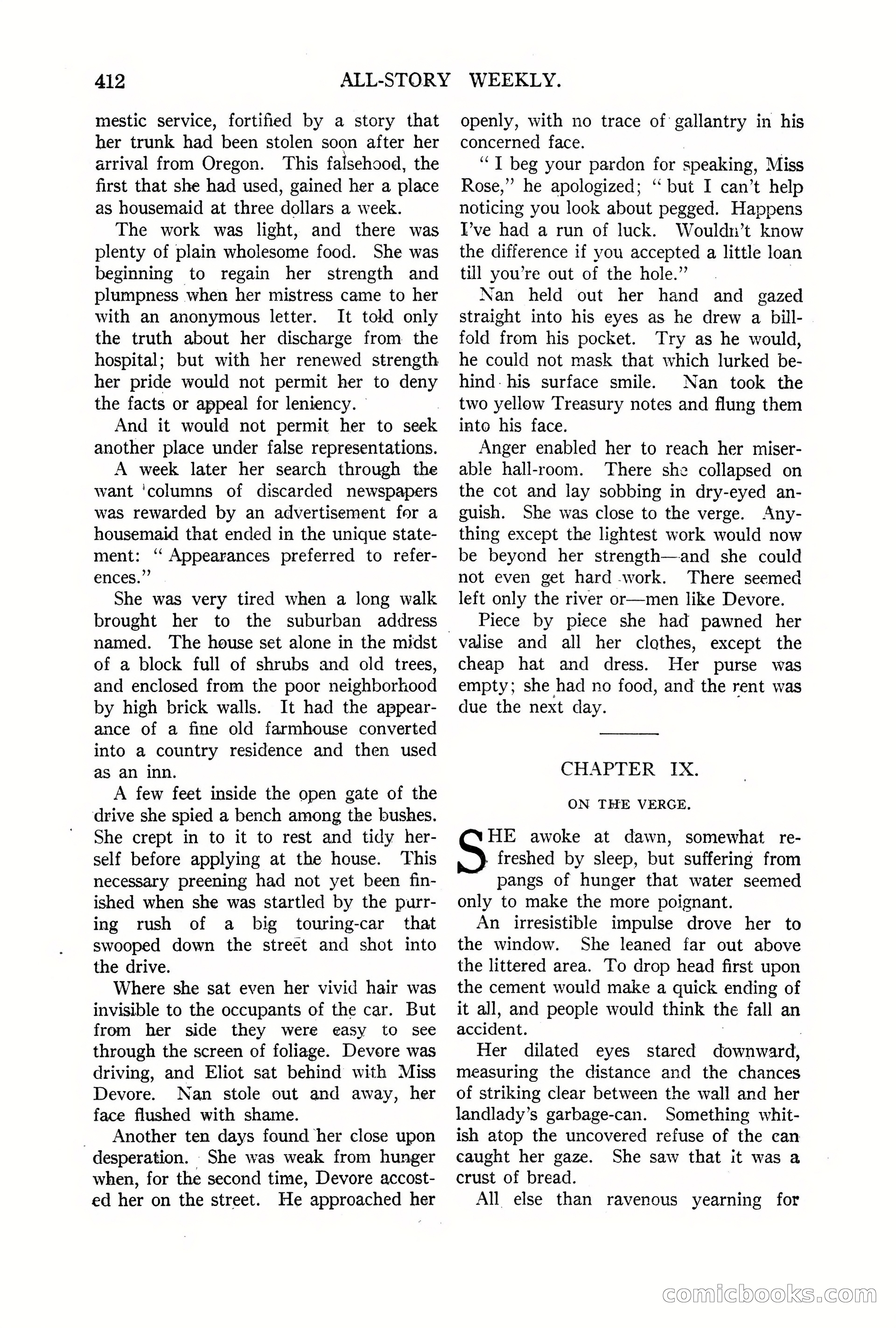 All-Story Weekly, Vol. 68, No. 3 — page 70 of 192