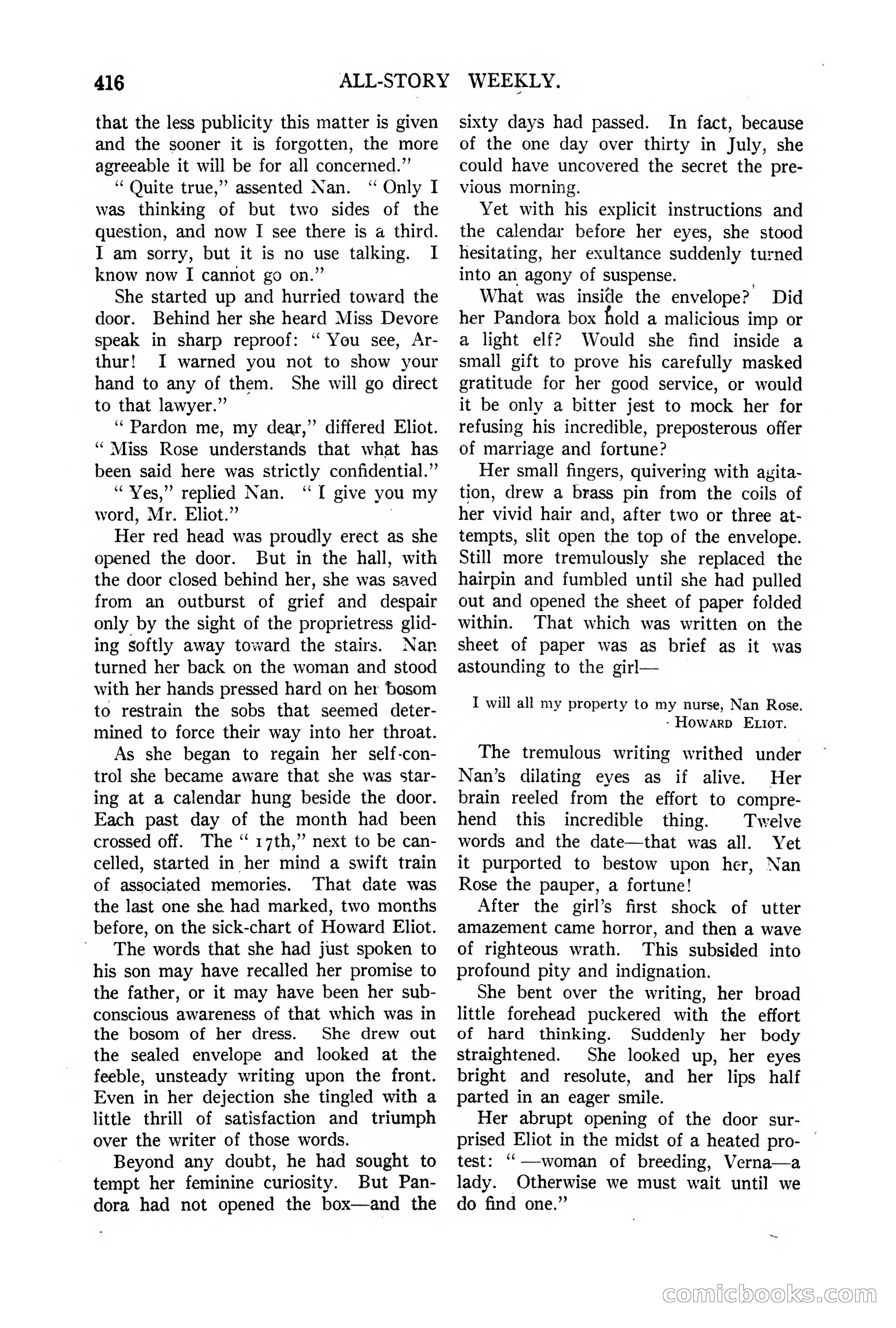 All-Story Weekly, Vol. 68, No. 3 — page 74 of 192
