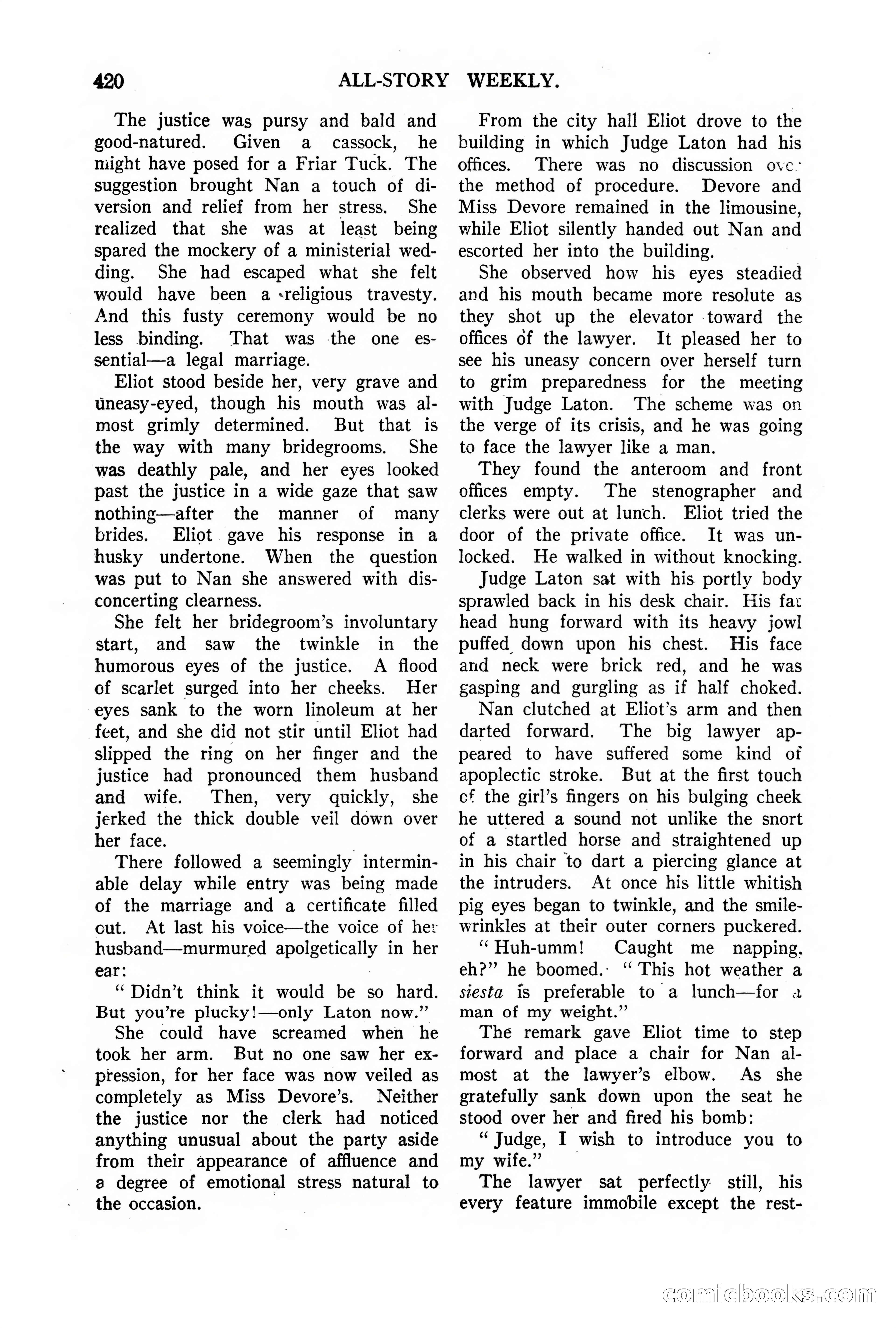 All-Story Weekly, Vol. 68, No. 3 — page 78 of 192