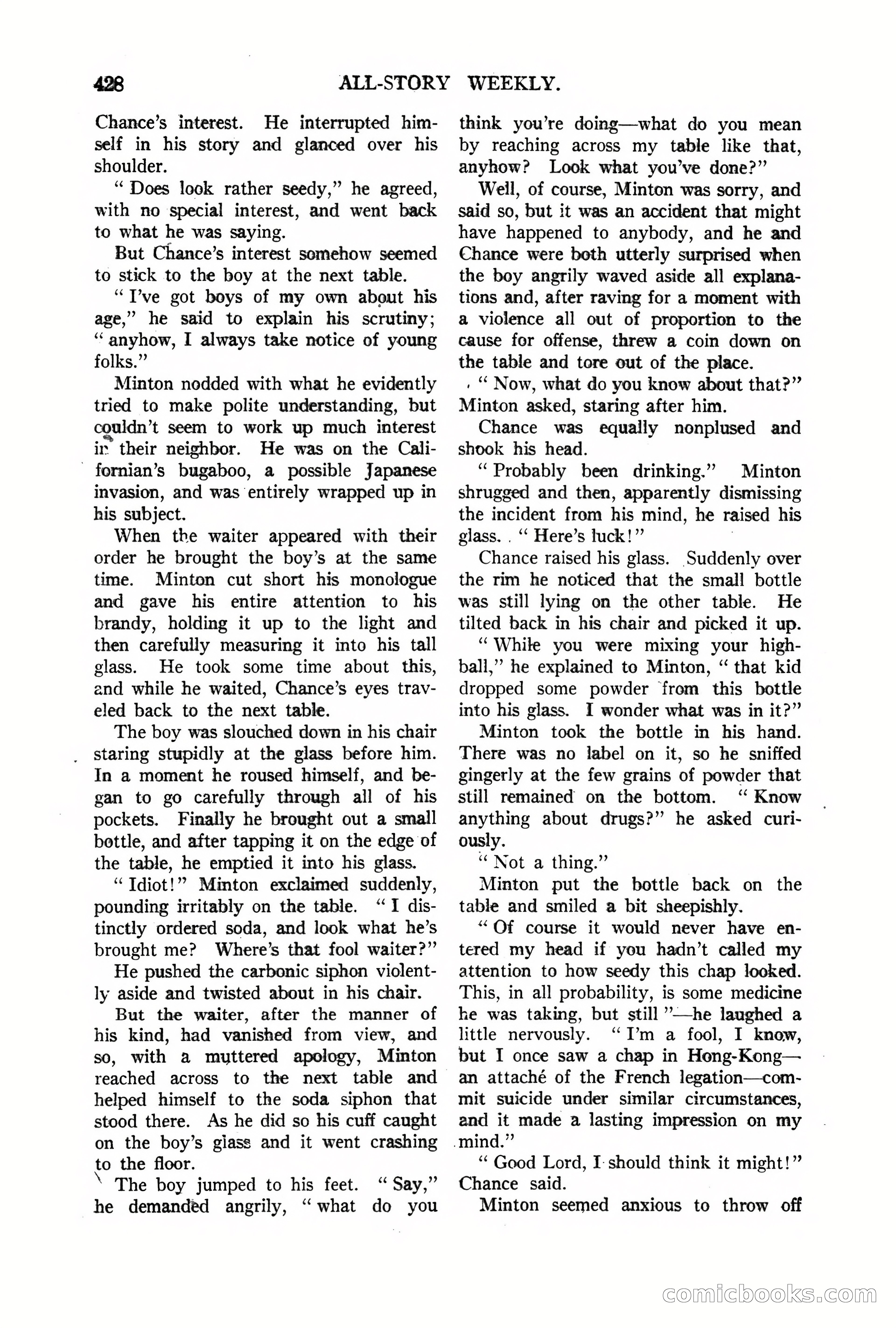 All-Story Weekly, Vol. 68, No. 3 — page 86 of 192