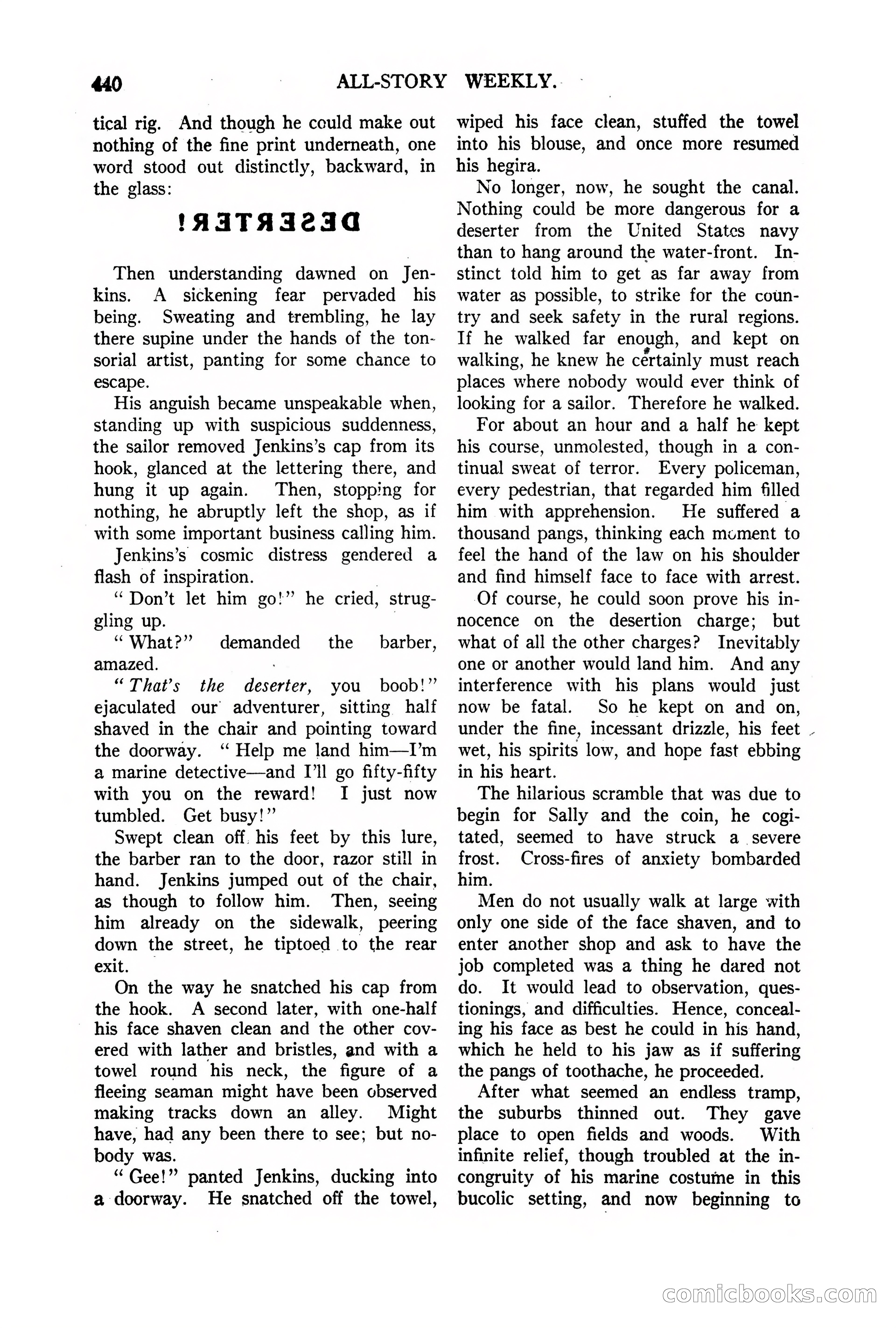 All-Story Weekly, Vol. 68, No. 3 — page 98 of 192