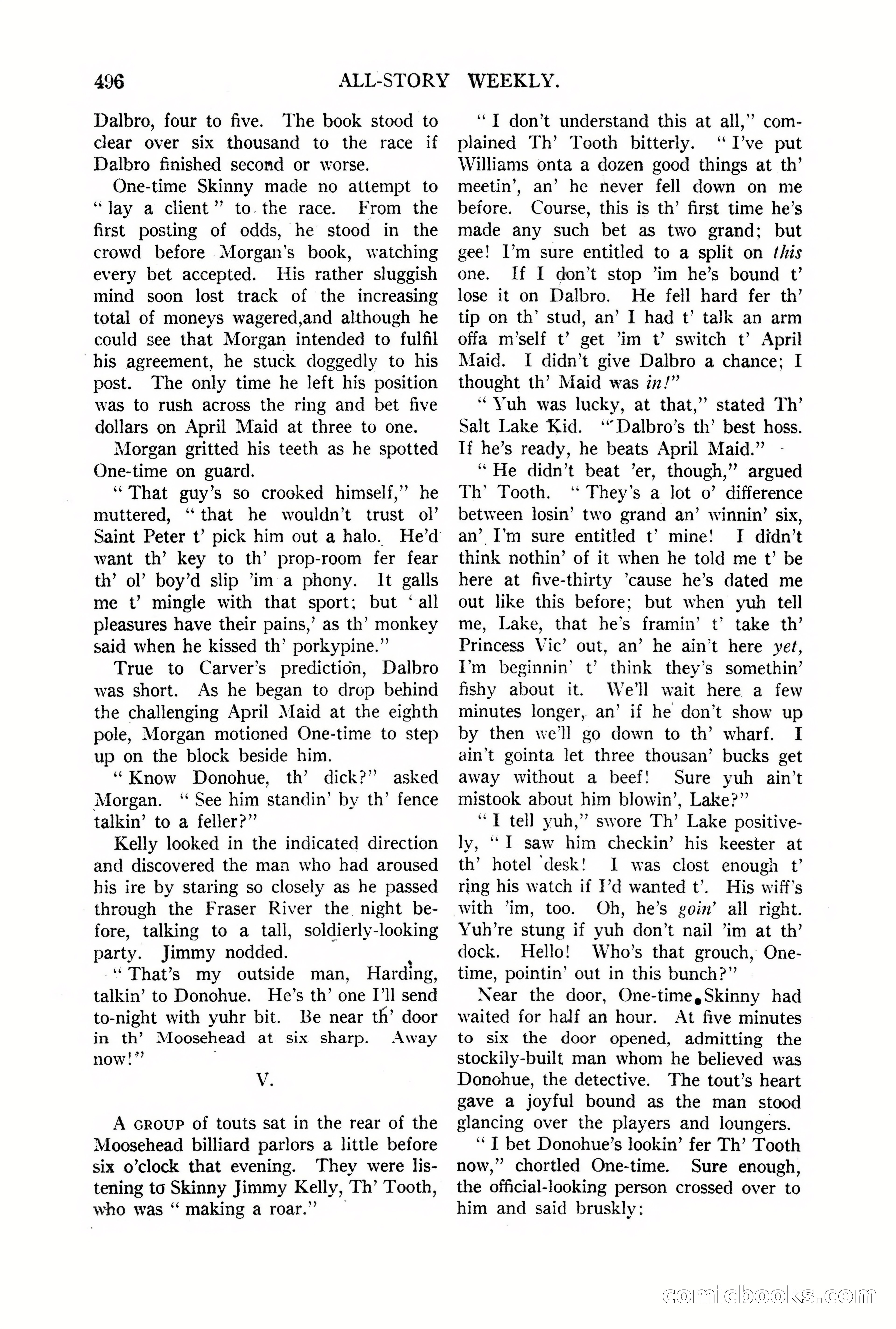 All-Story Weekly, Vol. 68, No. 3 — page 154 of 192