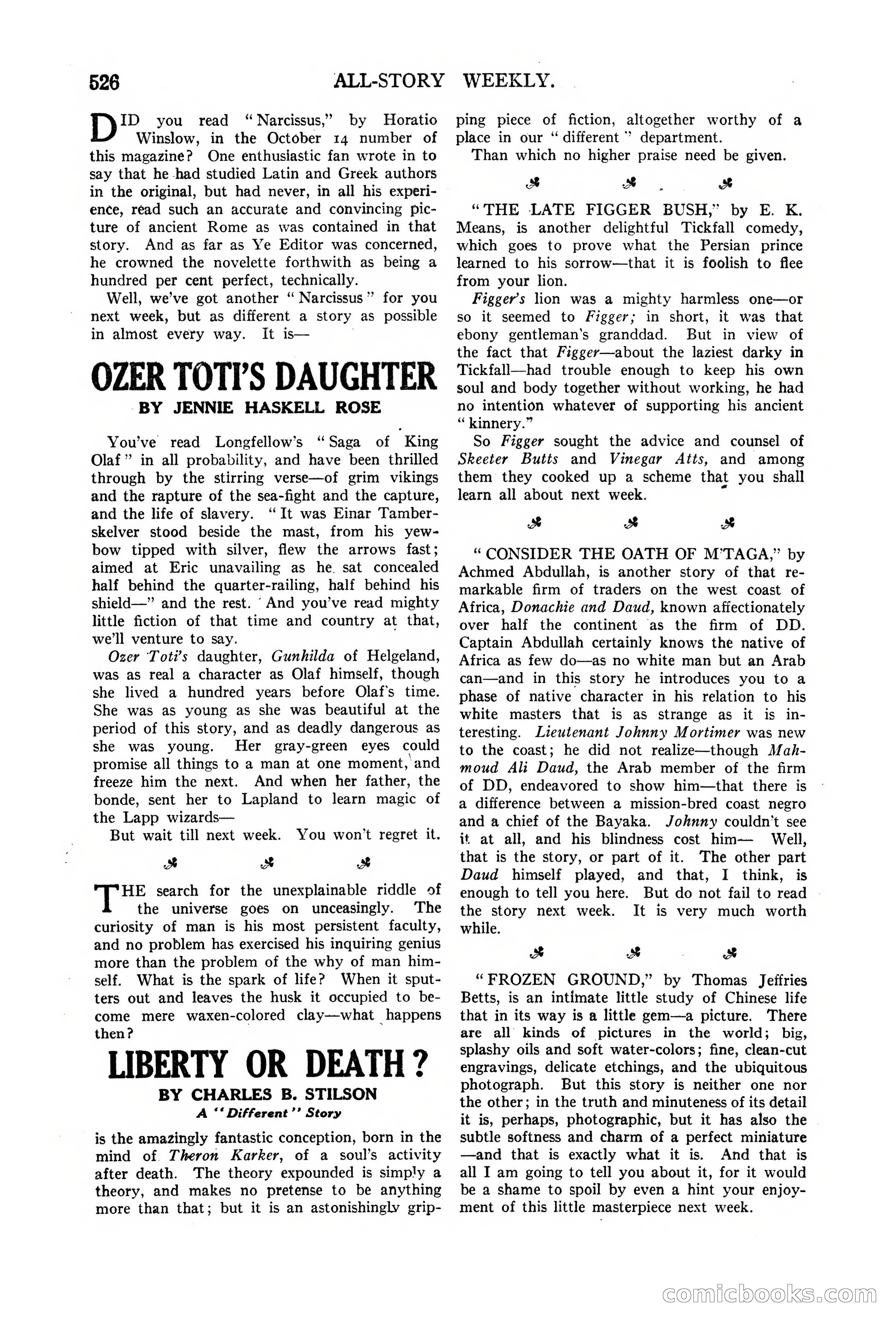 All-Story Weekly, Vol. 68, No. 3 — page 184 of 192