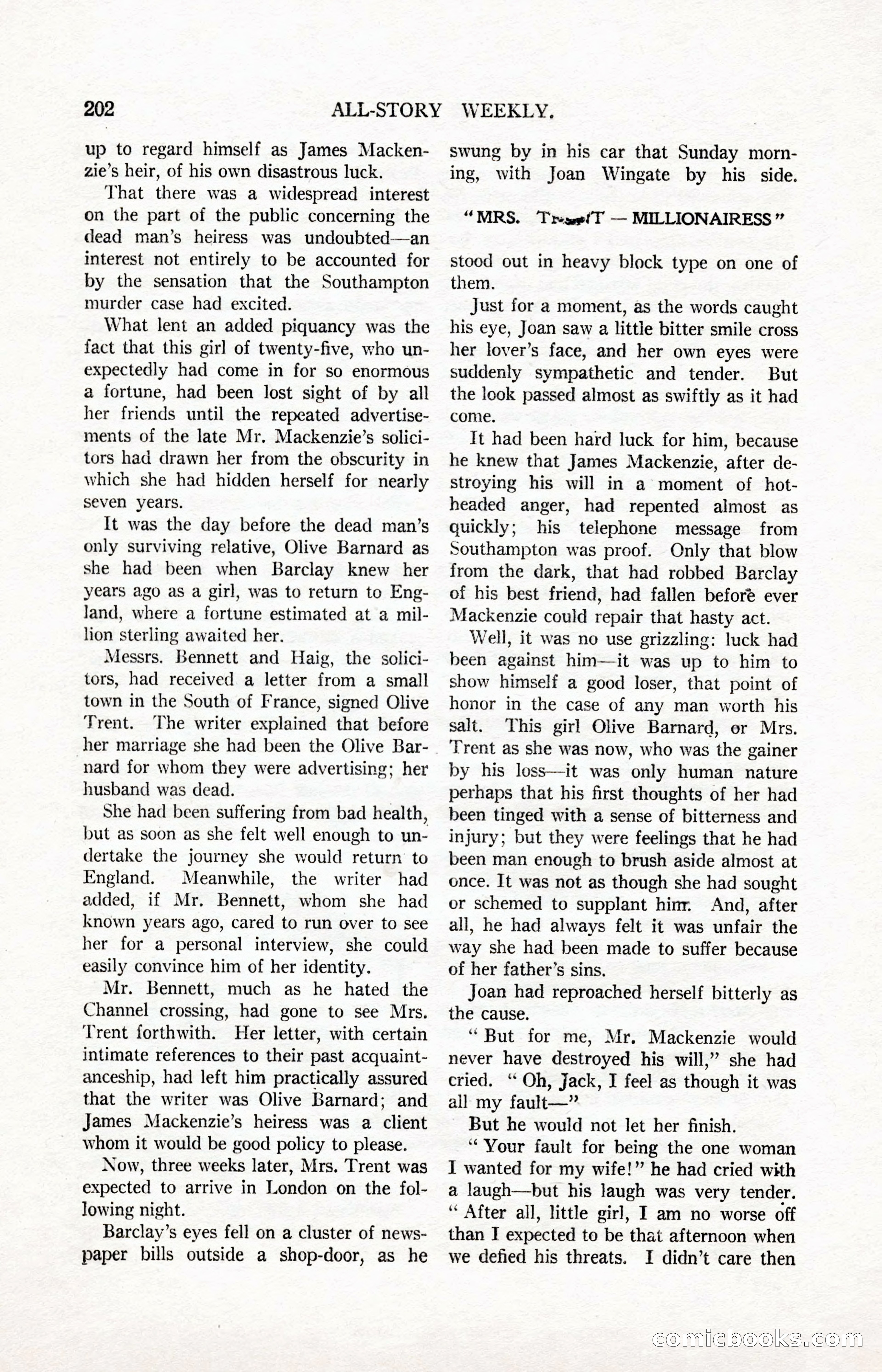 All-Story Weekly, March 24, 1917 — page 36 of 188