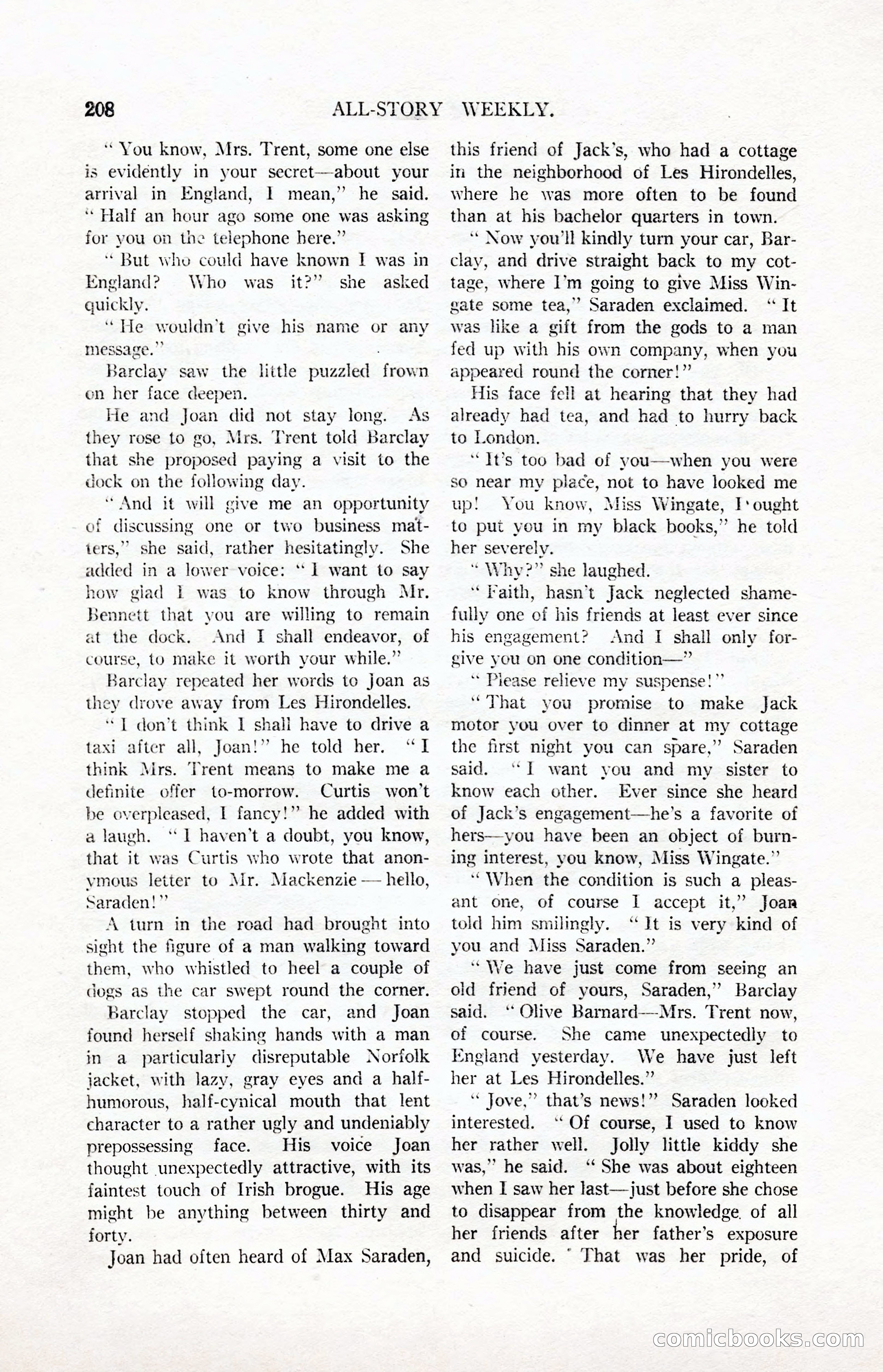 All-Story Weekly, March 24, 1917 — page 42 of 188